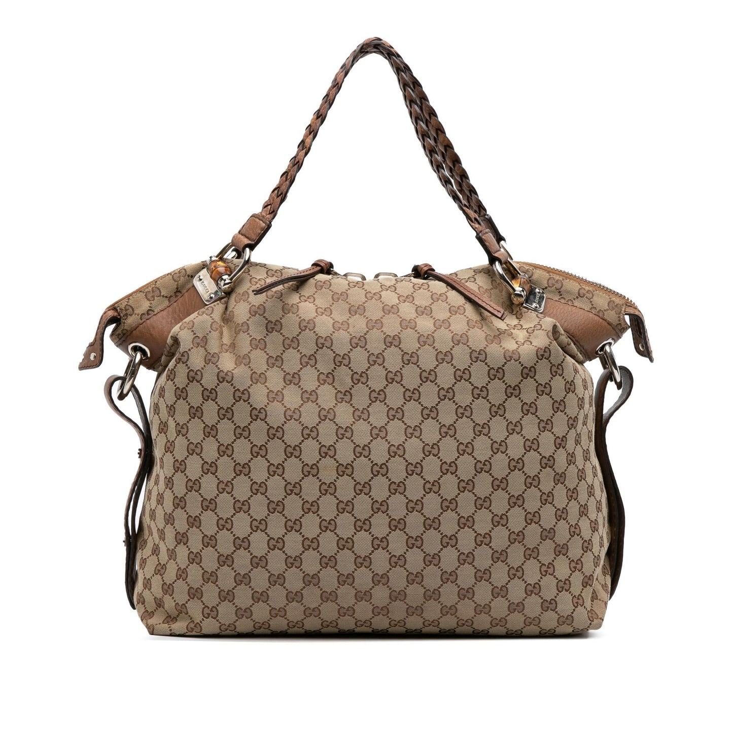 Gucci GG Bamboo Bar Canvas Large Tote Bag Tote 3
