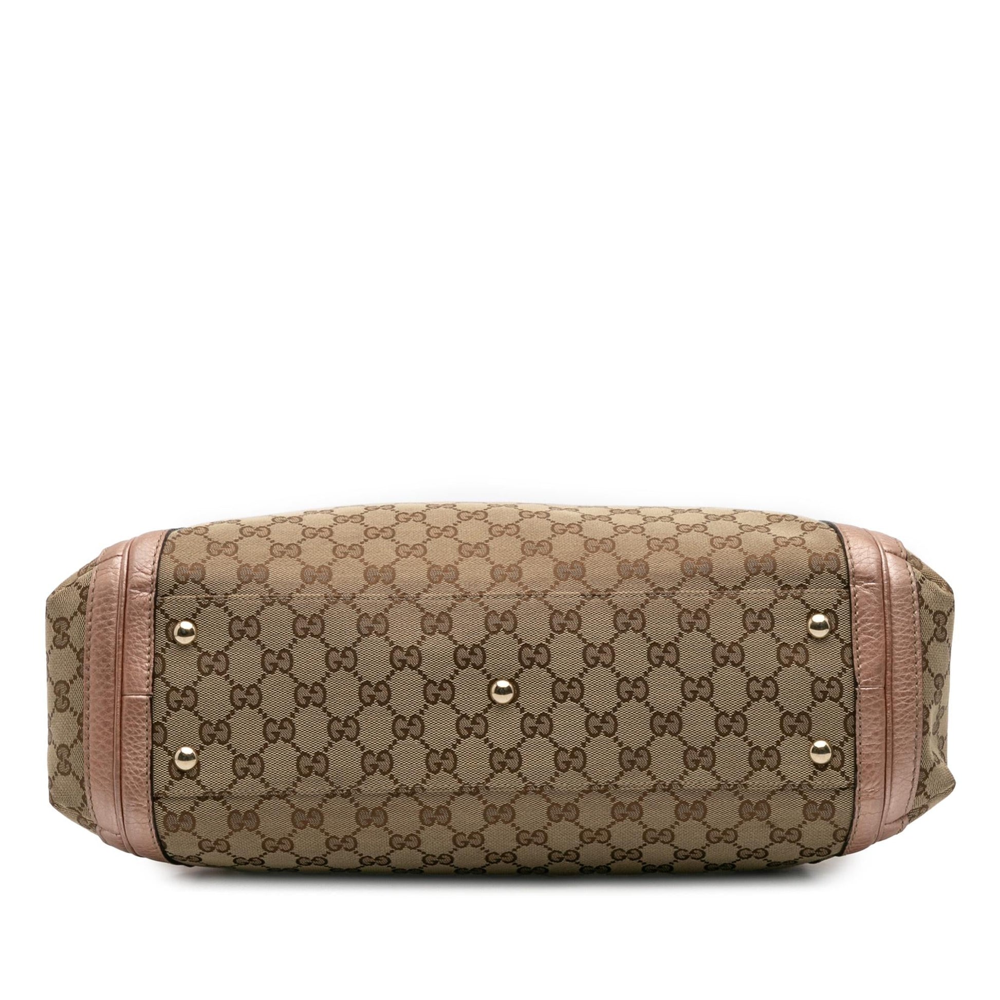 Gucci GG Bella Canvas Large Travel Bag Bella Satchel