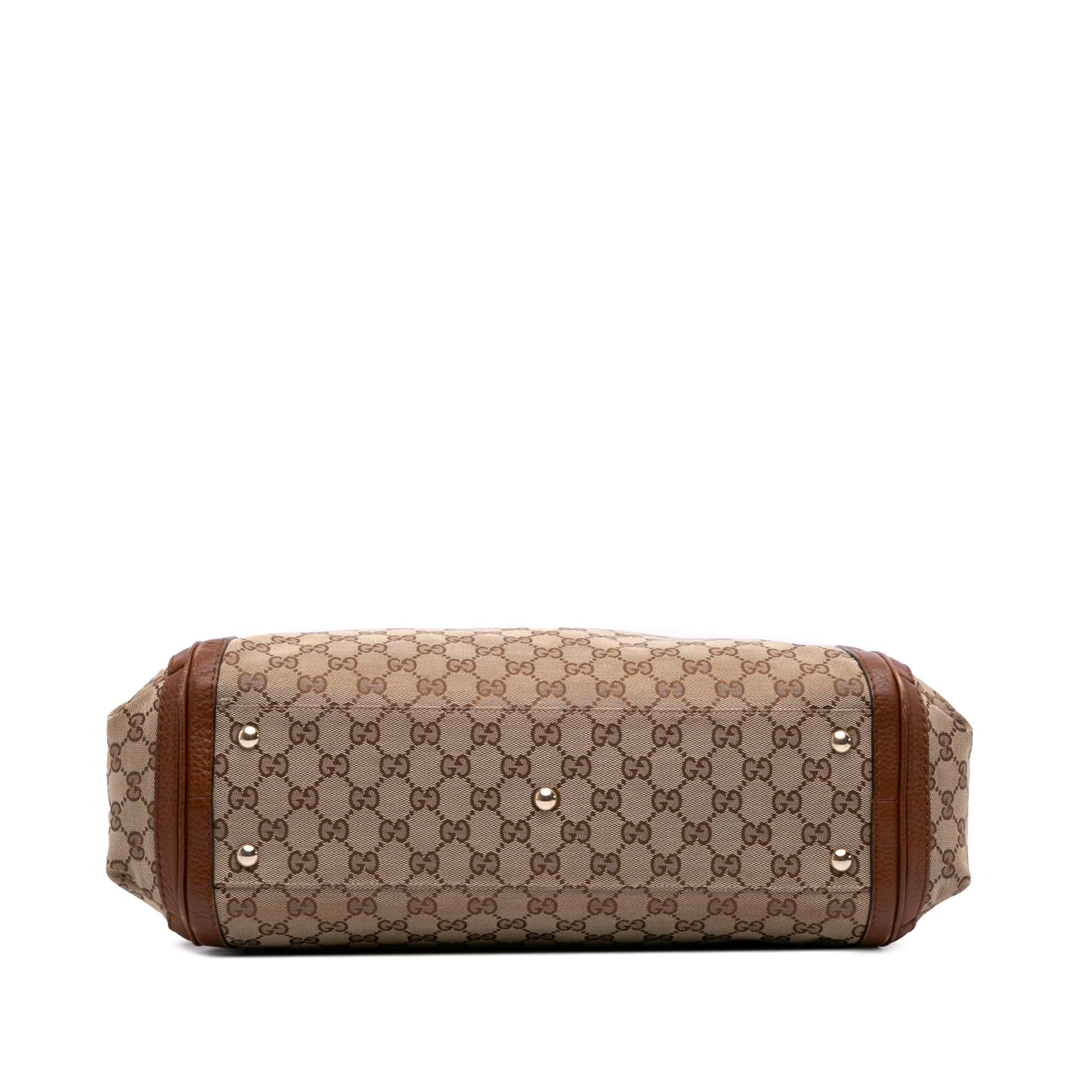 Gucci GG Bella Canvas Large Travel Bag Satchel 1