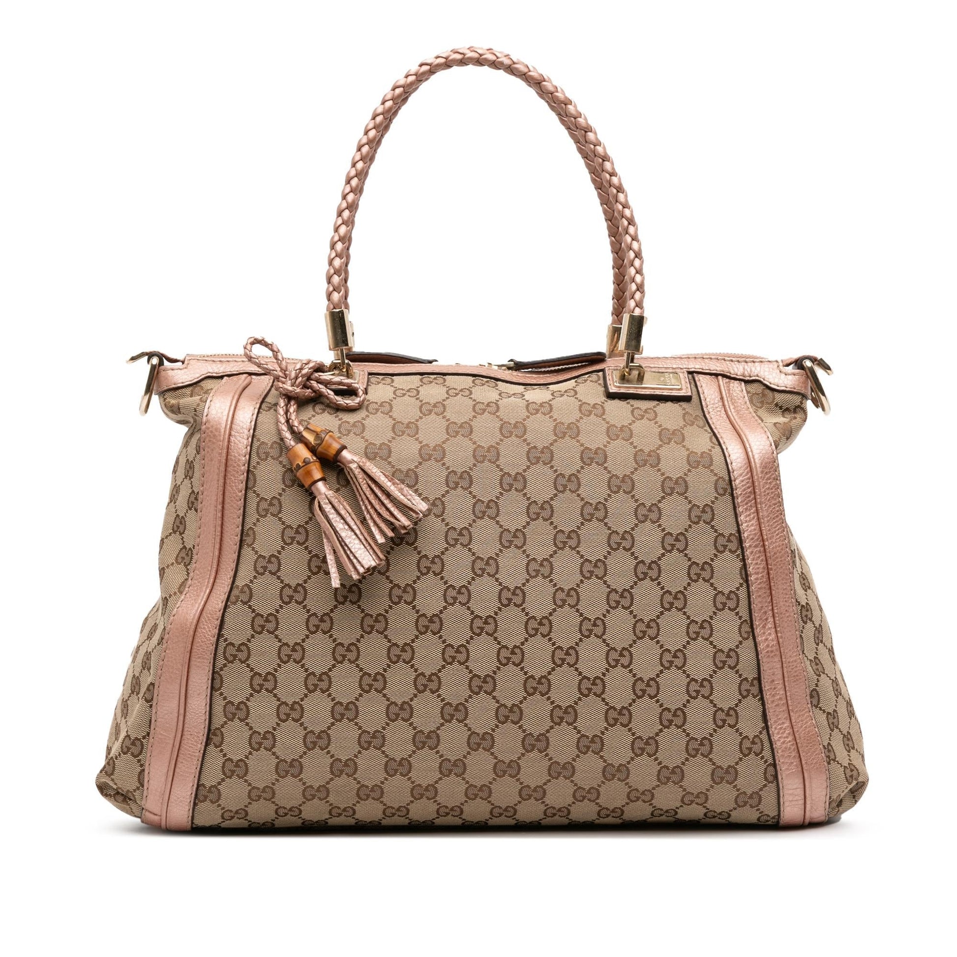 Gucci GG Bella Canvas Large Travel Bag Satchel 2
