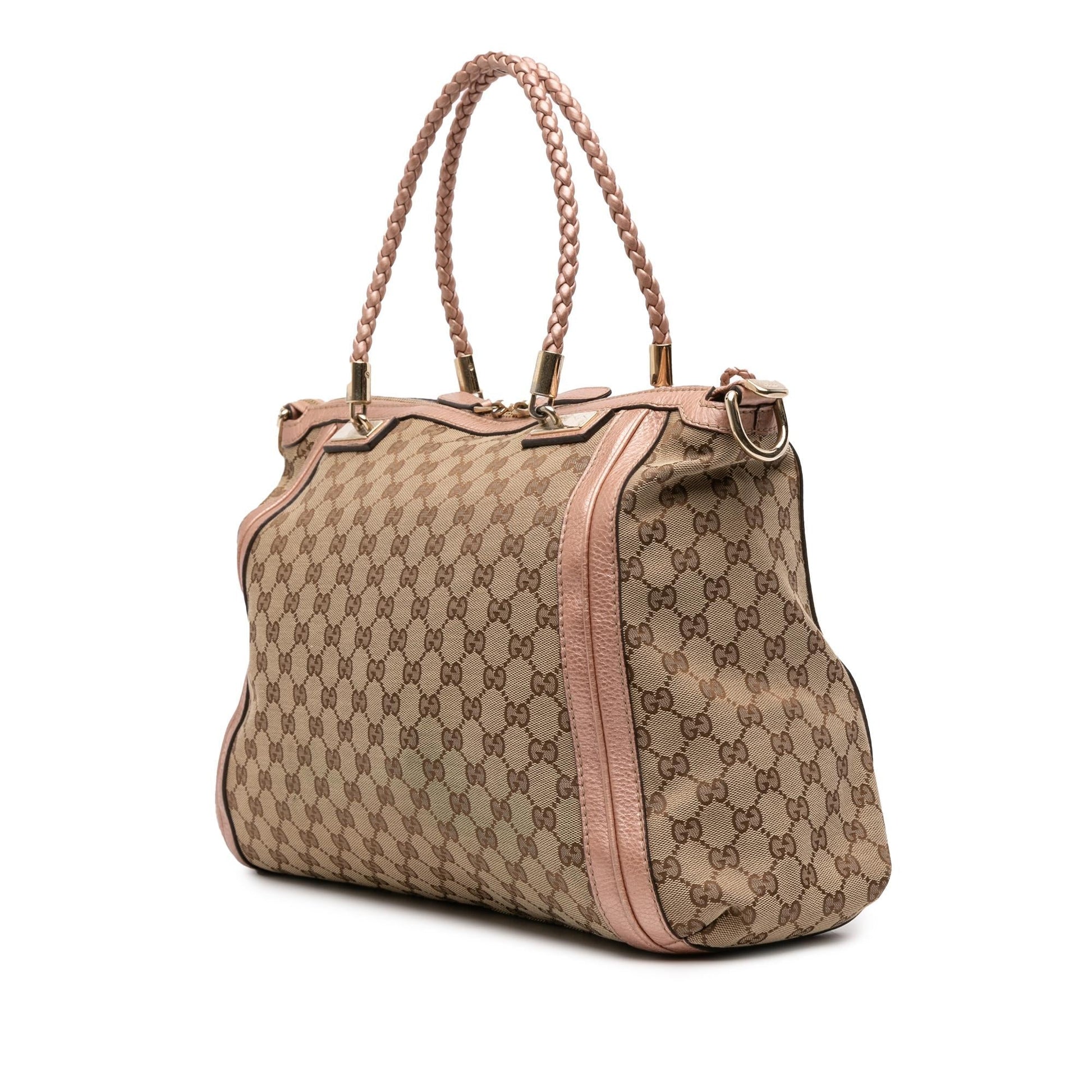 Gucci GG Bella Canvas Large Travel Bag Satchel 2