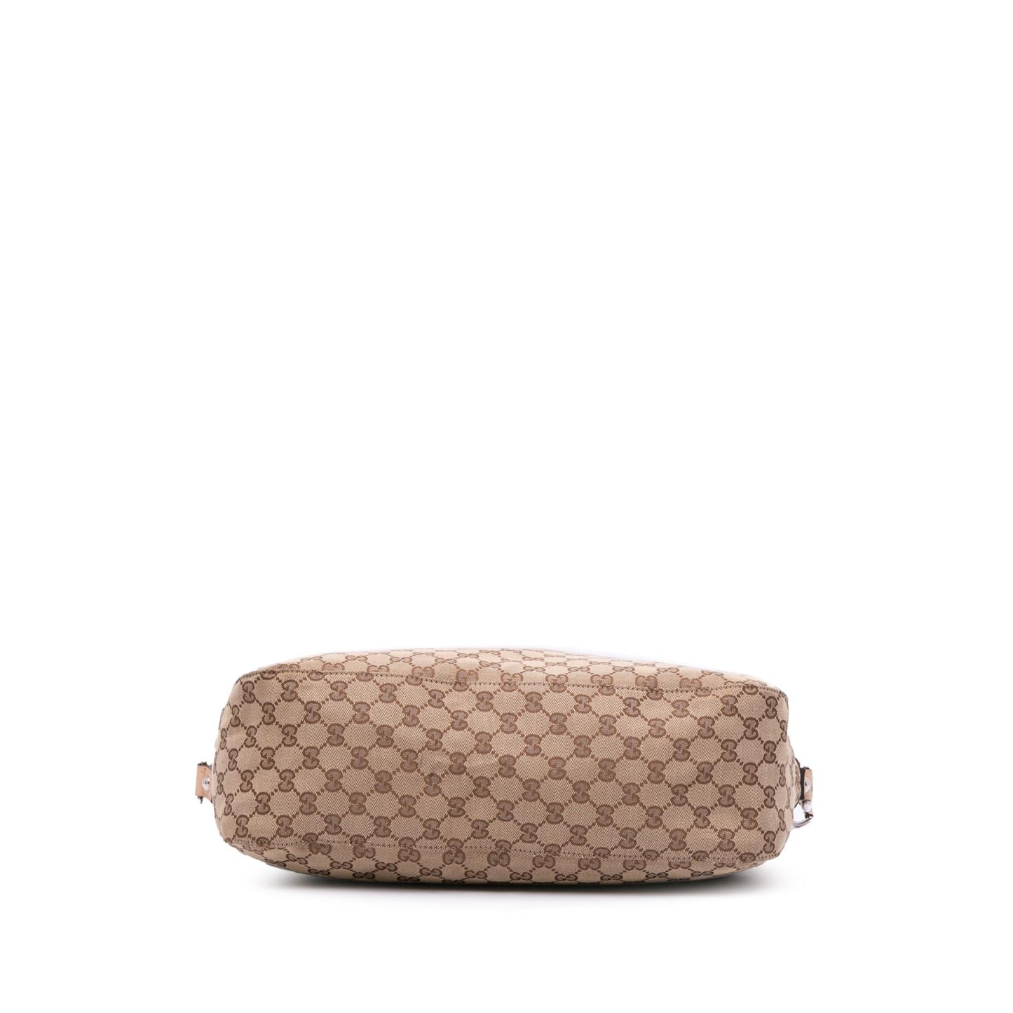 Gucci GG Icon Bit Canvas Calf Brown Large Satchel Bag