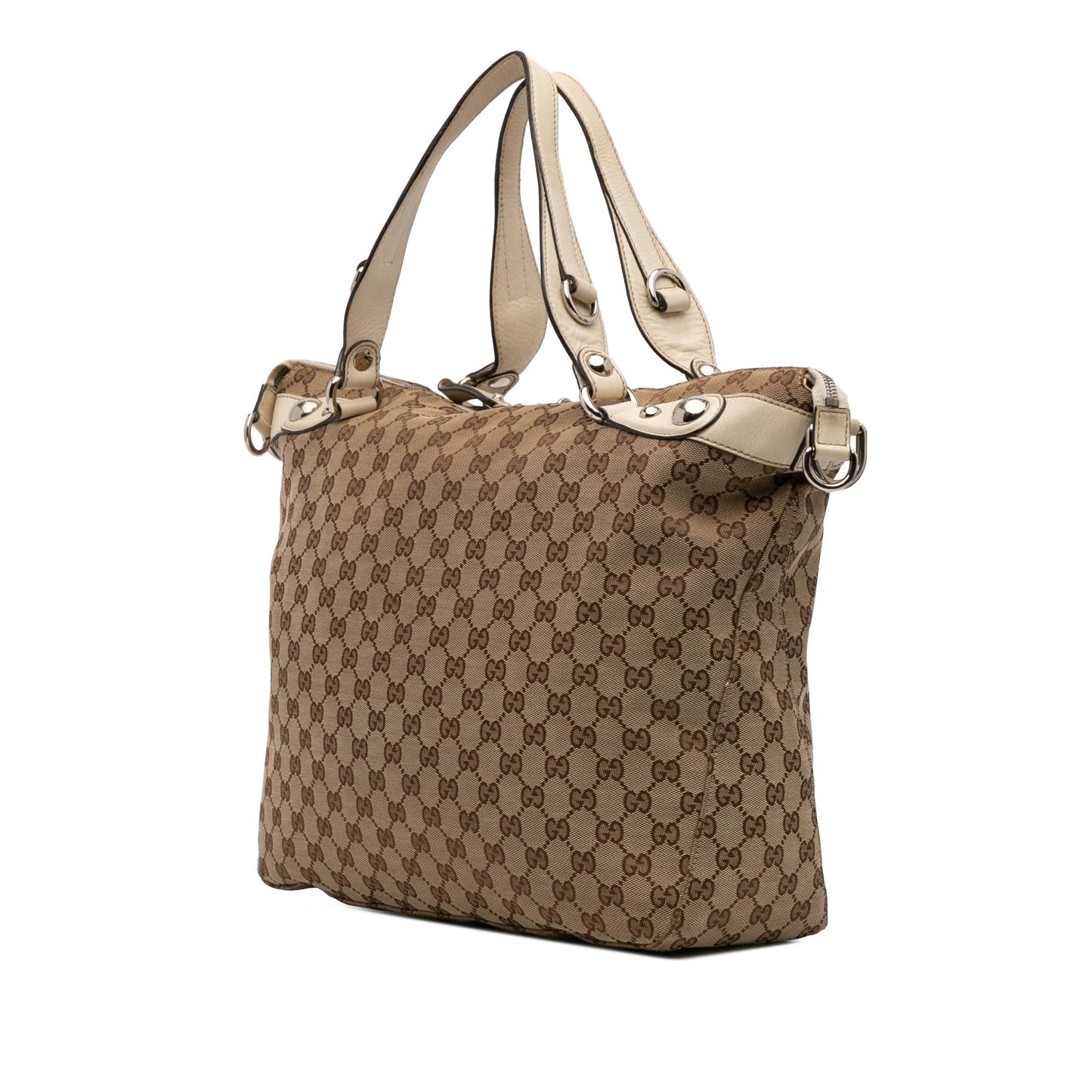 Gucci GG Icon Bit Canvas Large Travel Bag Satchel 3