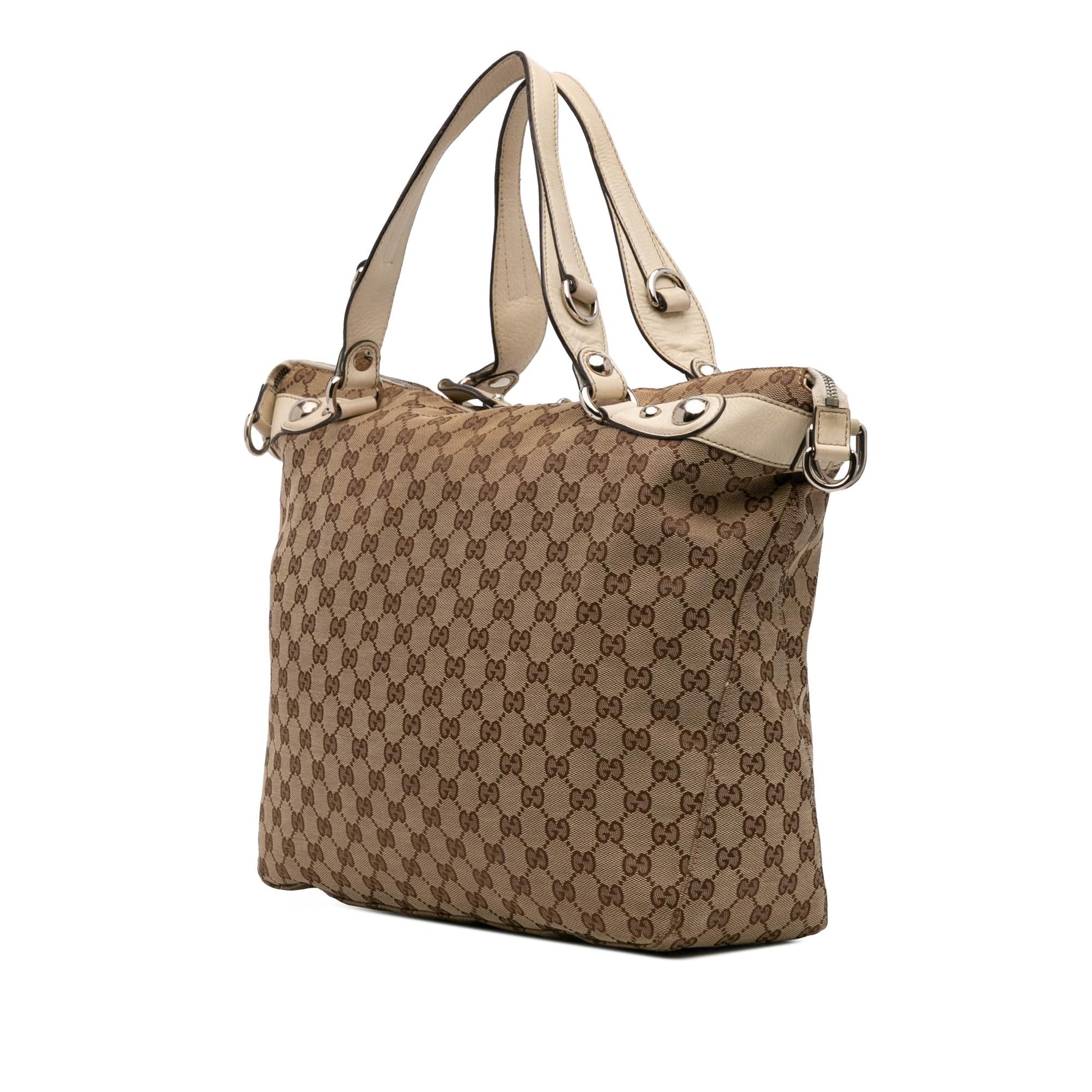 Gucci GG Icon Bit Canvas Large Travel Bag Satchel 3