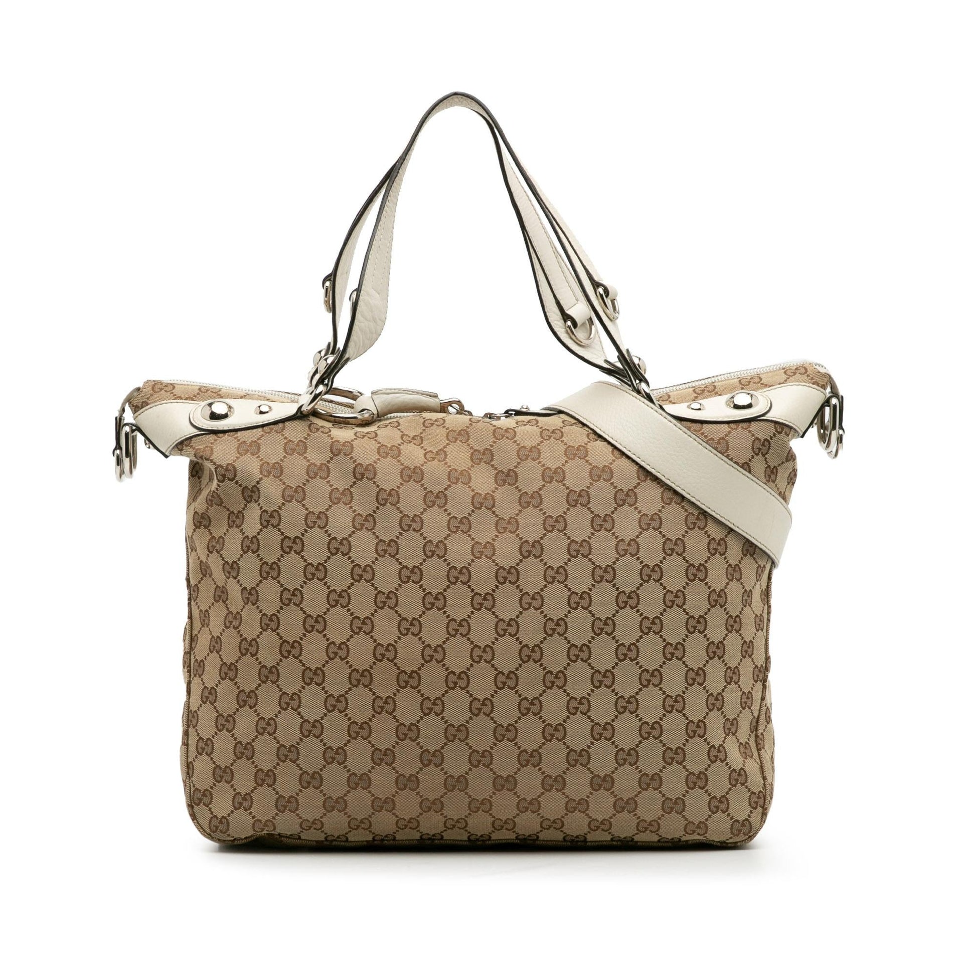 Gucci GG Icon Bit Canvas Large Travel Bag Satchel 5