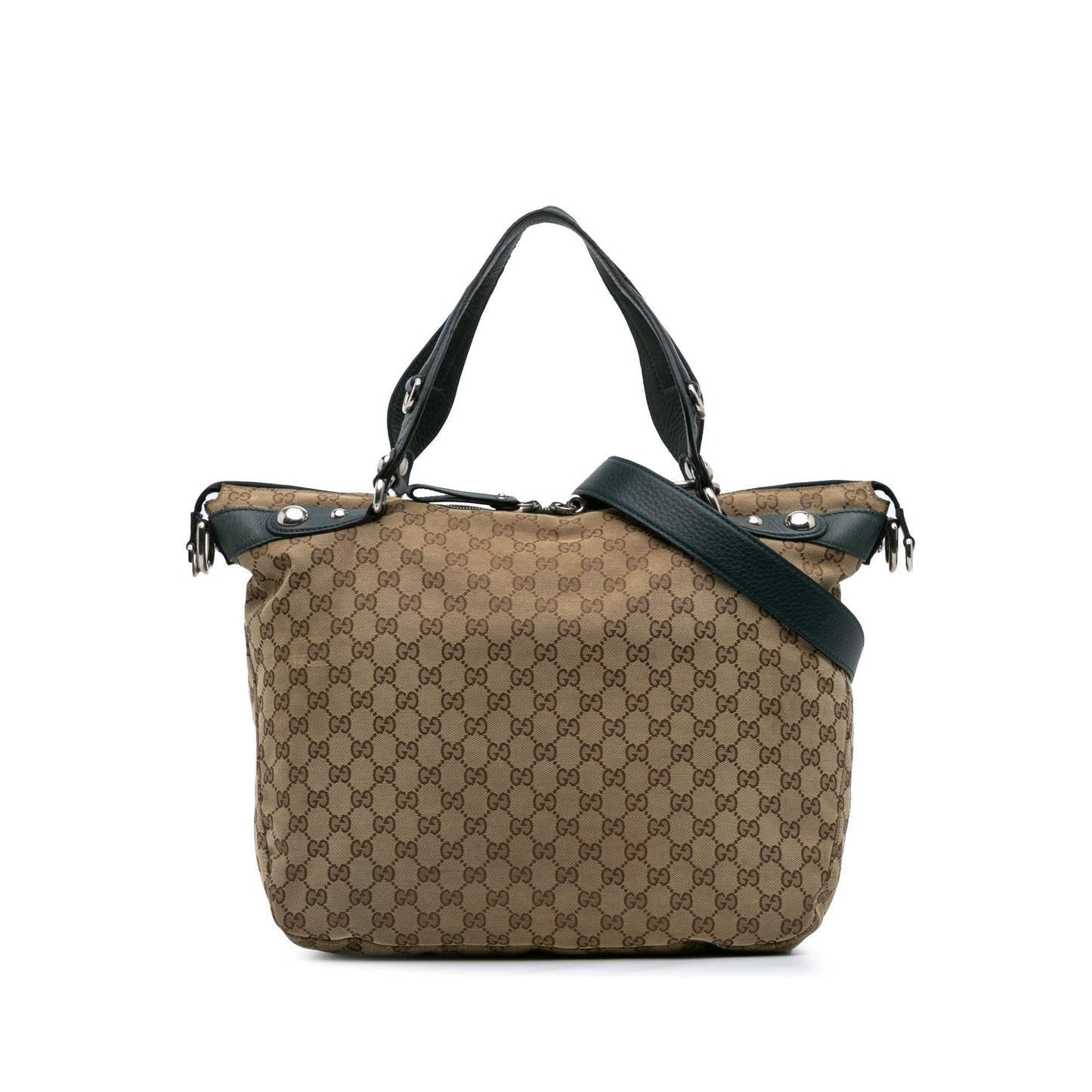 Gucci GG Icon Bit Canvas Large Travel Bag Satchel 6