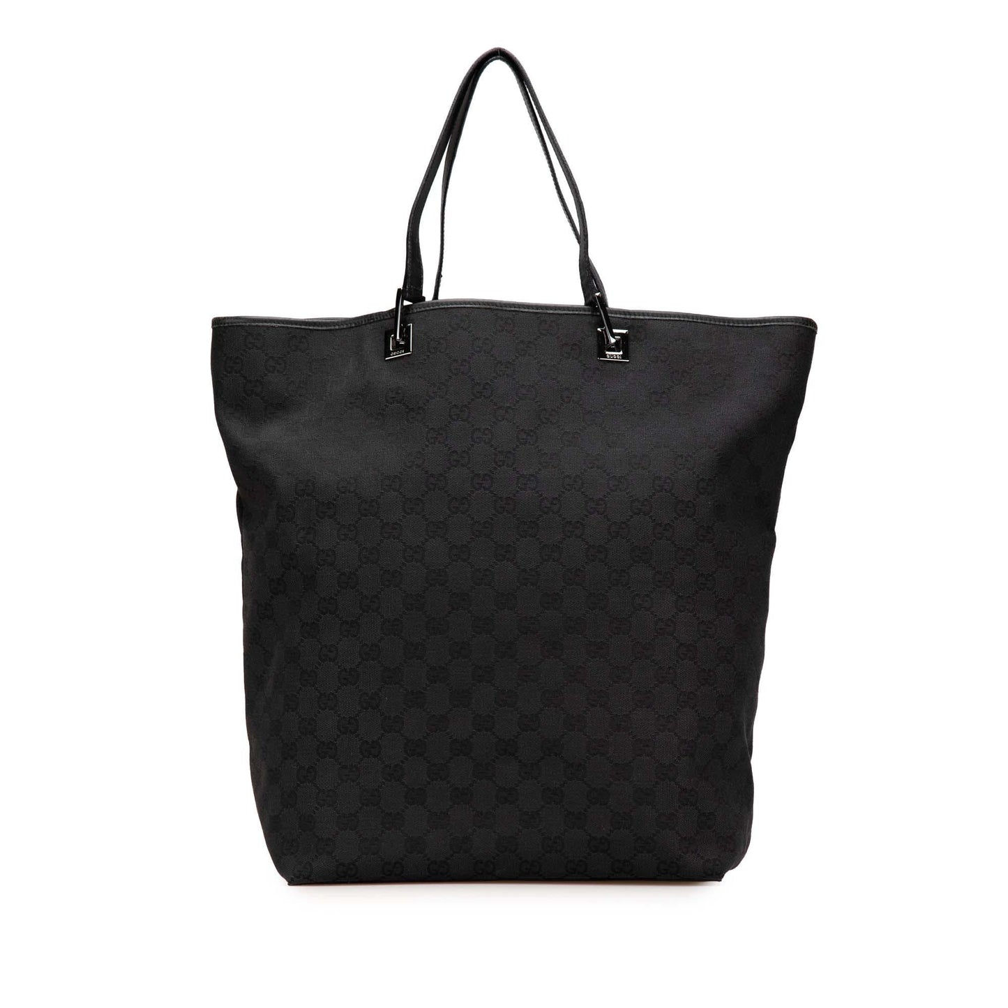 Gucci GG Shopper Canvas Black Large Tote Bag