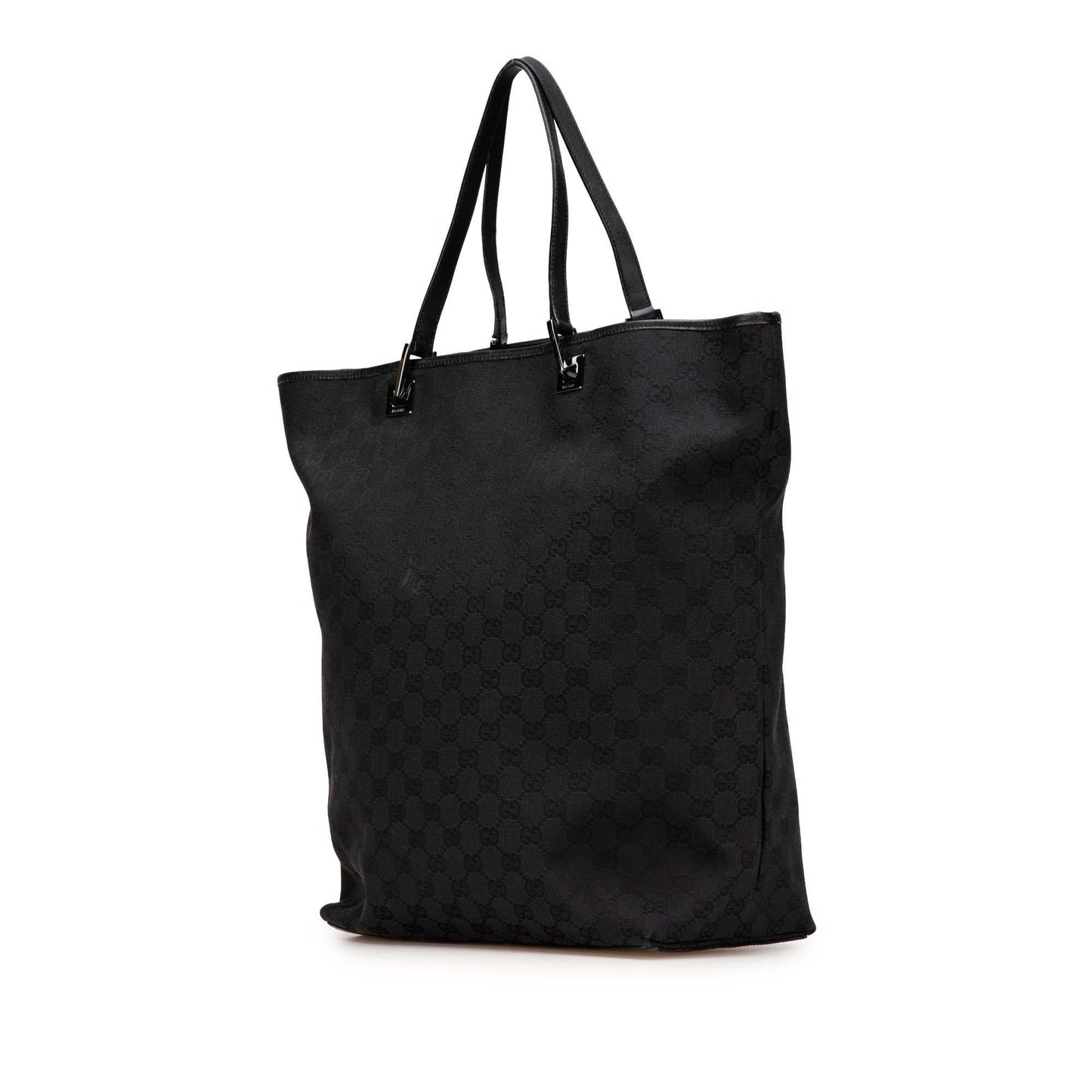 Gucci GG Shopper Canvas Black Large Tote Bag