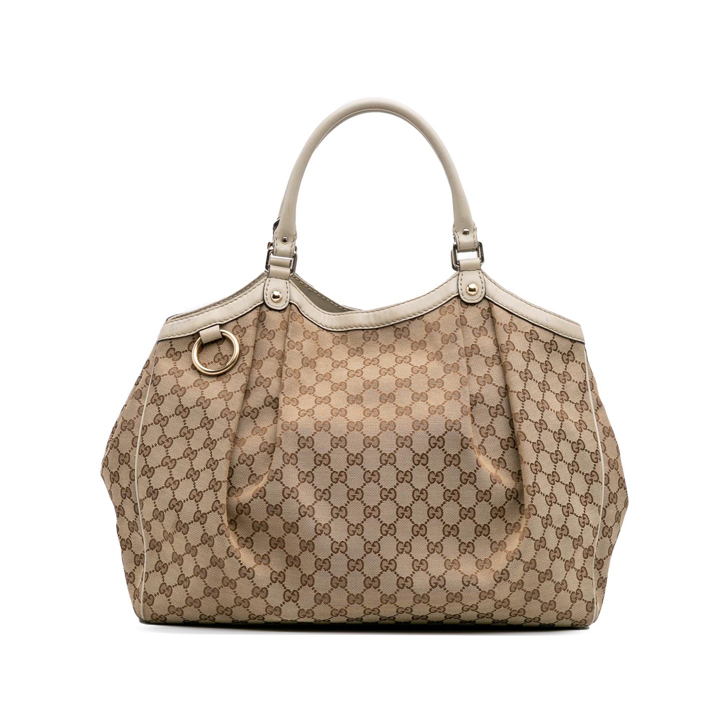 Gucci GG Sukey Canvas Brown Large Tote Bag