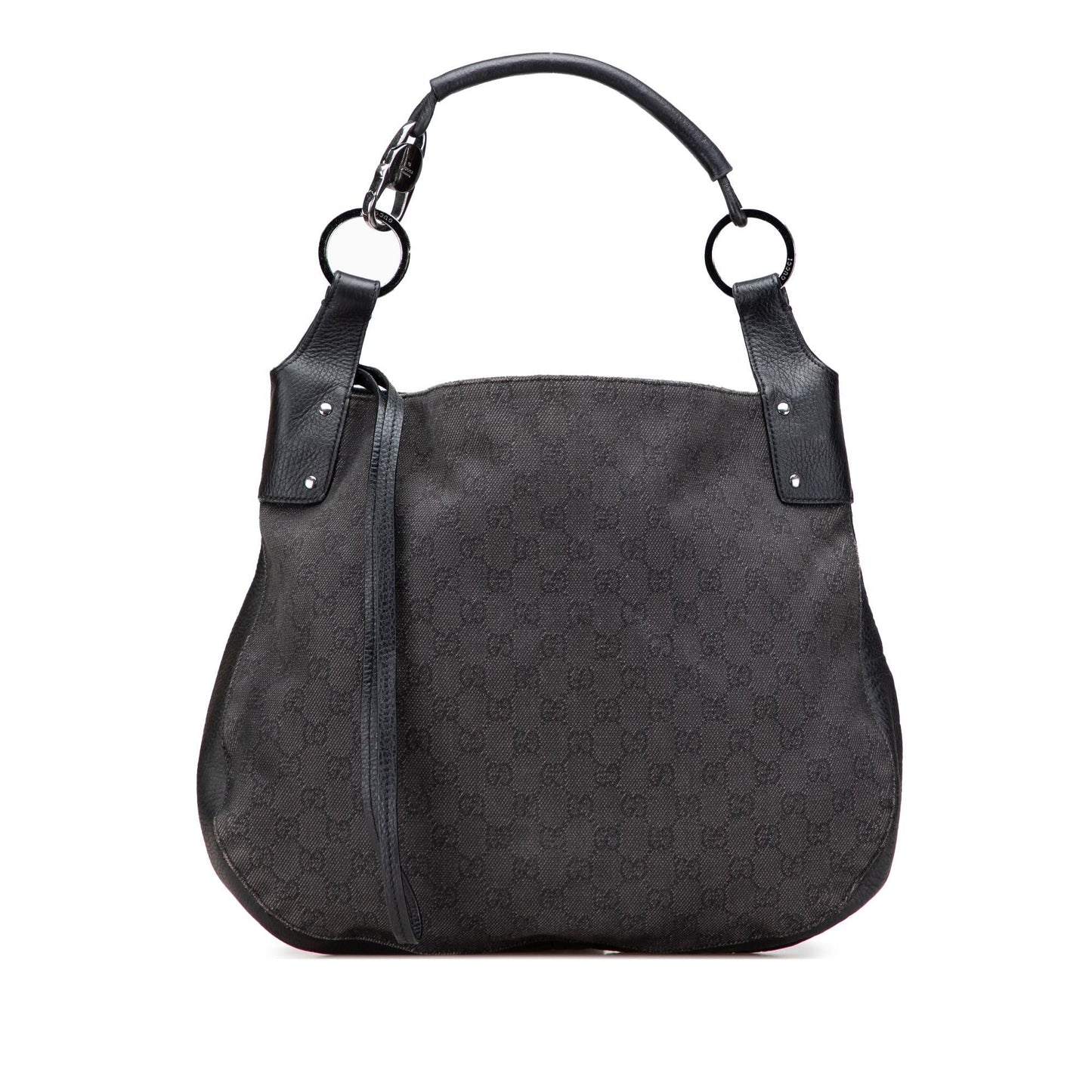Gucci GG Denim Large Shoulder Bag Denim Hobo