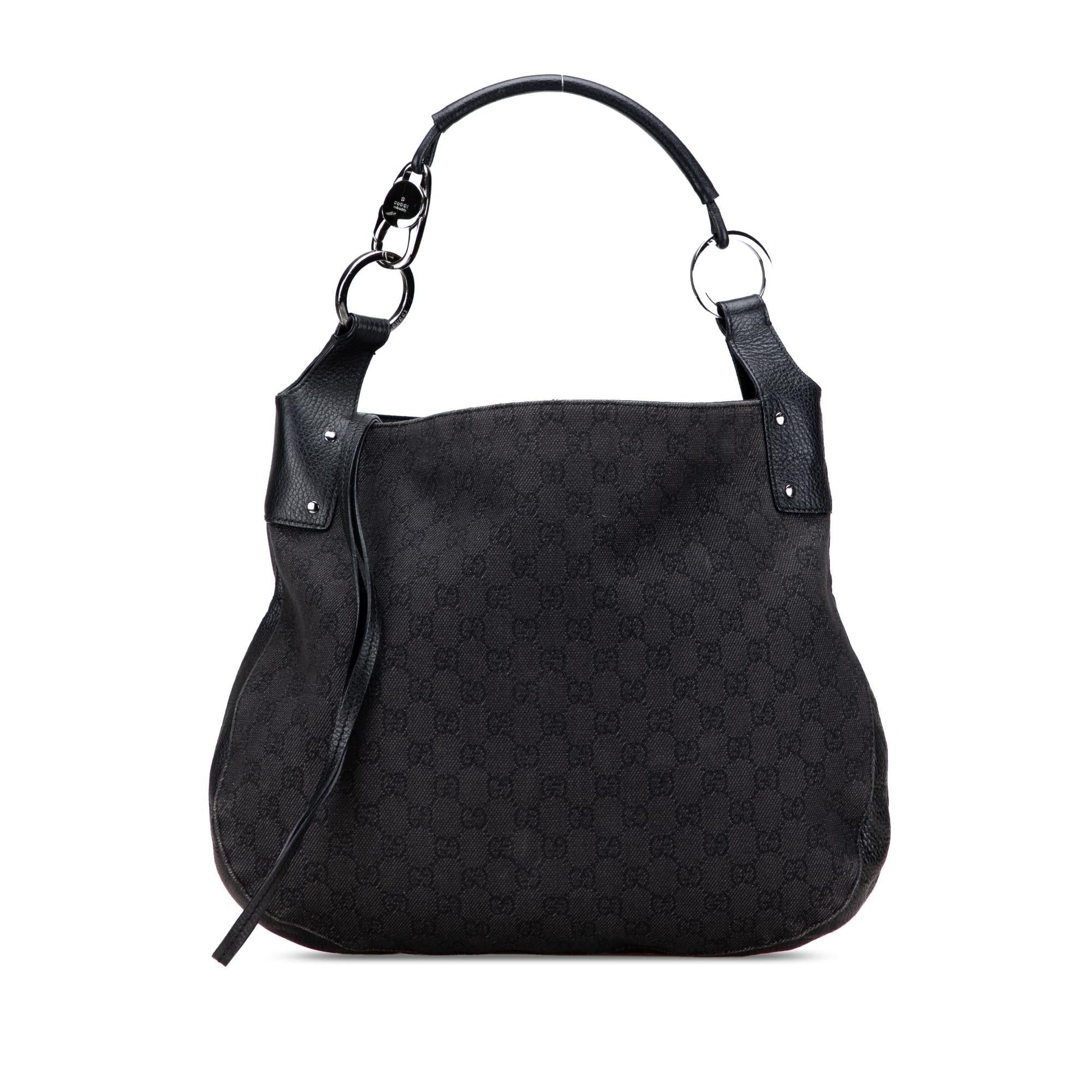 Gucci GG Denim Large Shoulder Bag Hobo 1