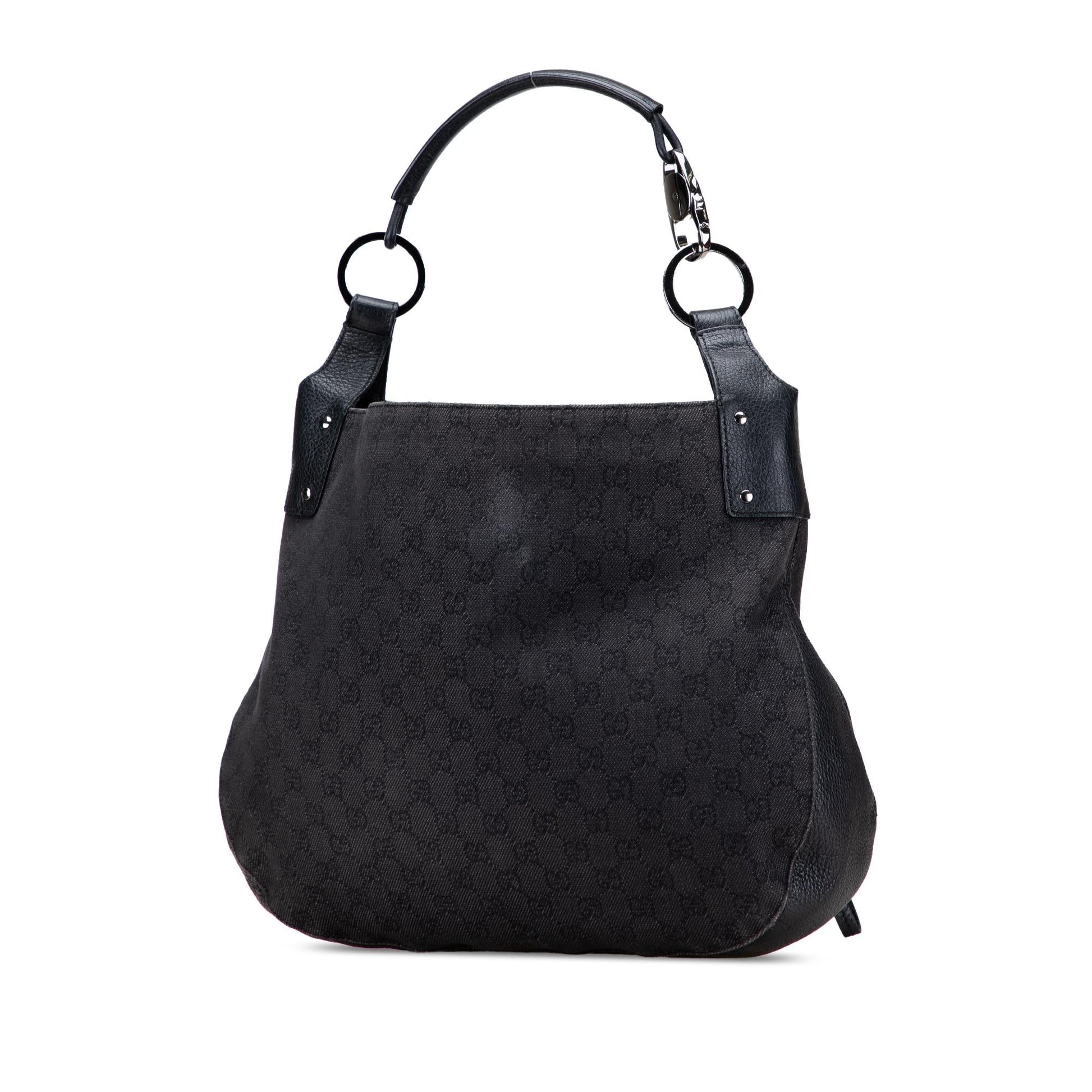 Gucci GG Denim Large Shoulder Bag Hobo 1