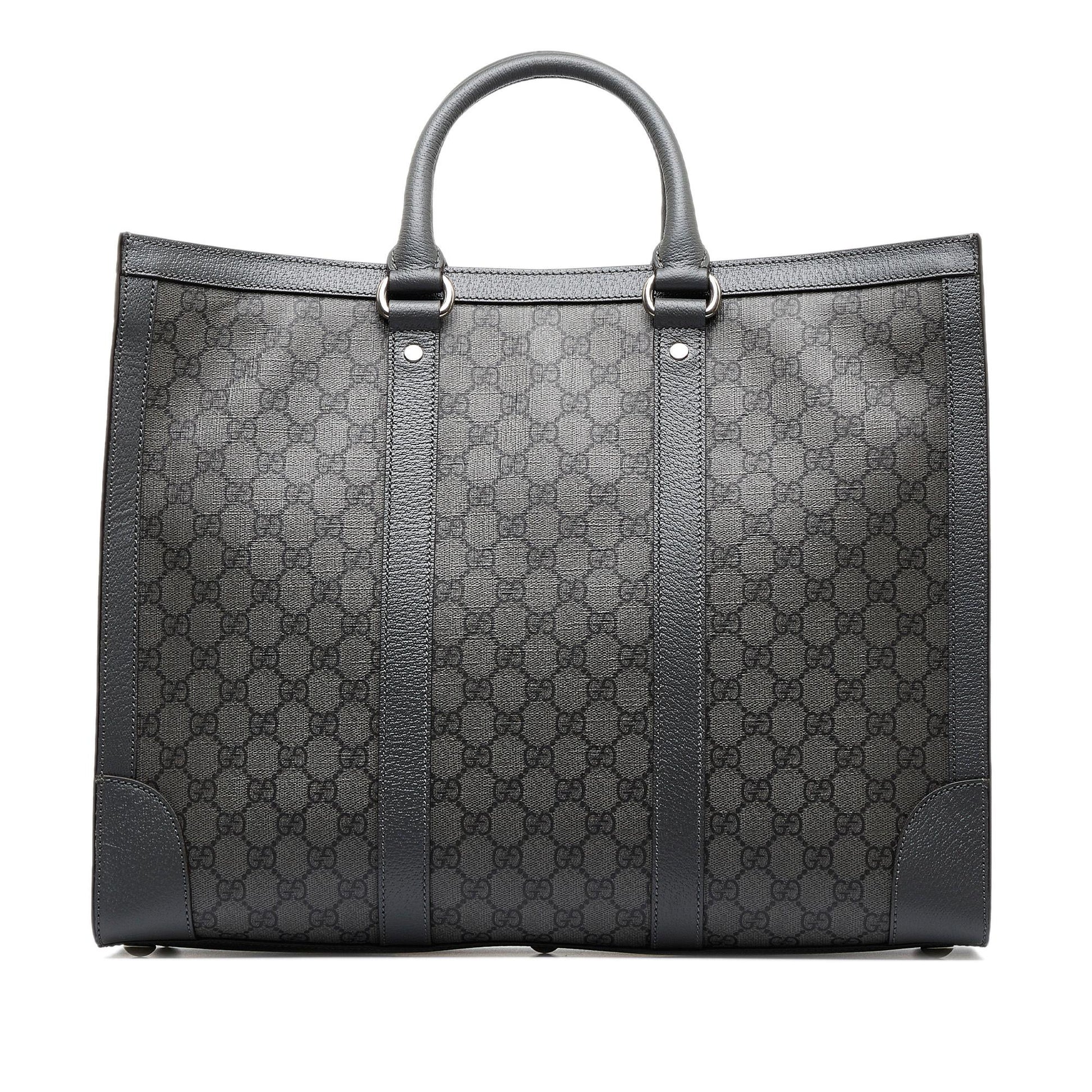 Gucci GG Supreme Ophidia SHG-yYLnqY Canvas Grey Large Satchel Bag
