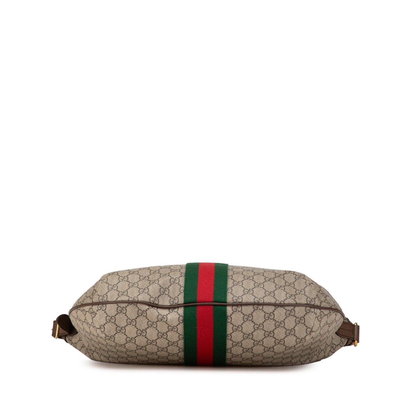 Gucci GG Supreme Web Ophidia Half Canvas Brown Large Shoulder Bag