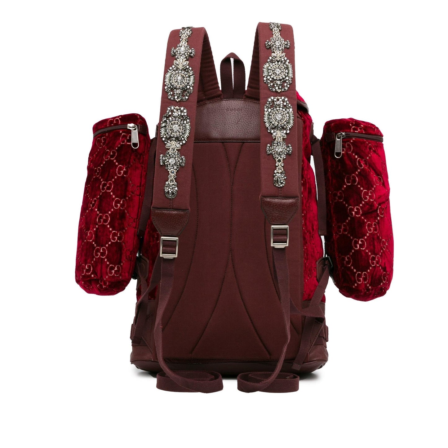 Gucci GG Velvet Heart Alpina Backpack Red Large