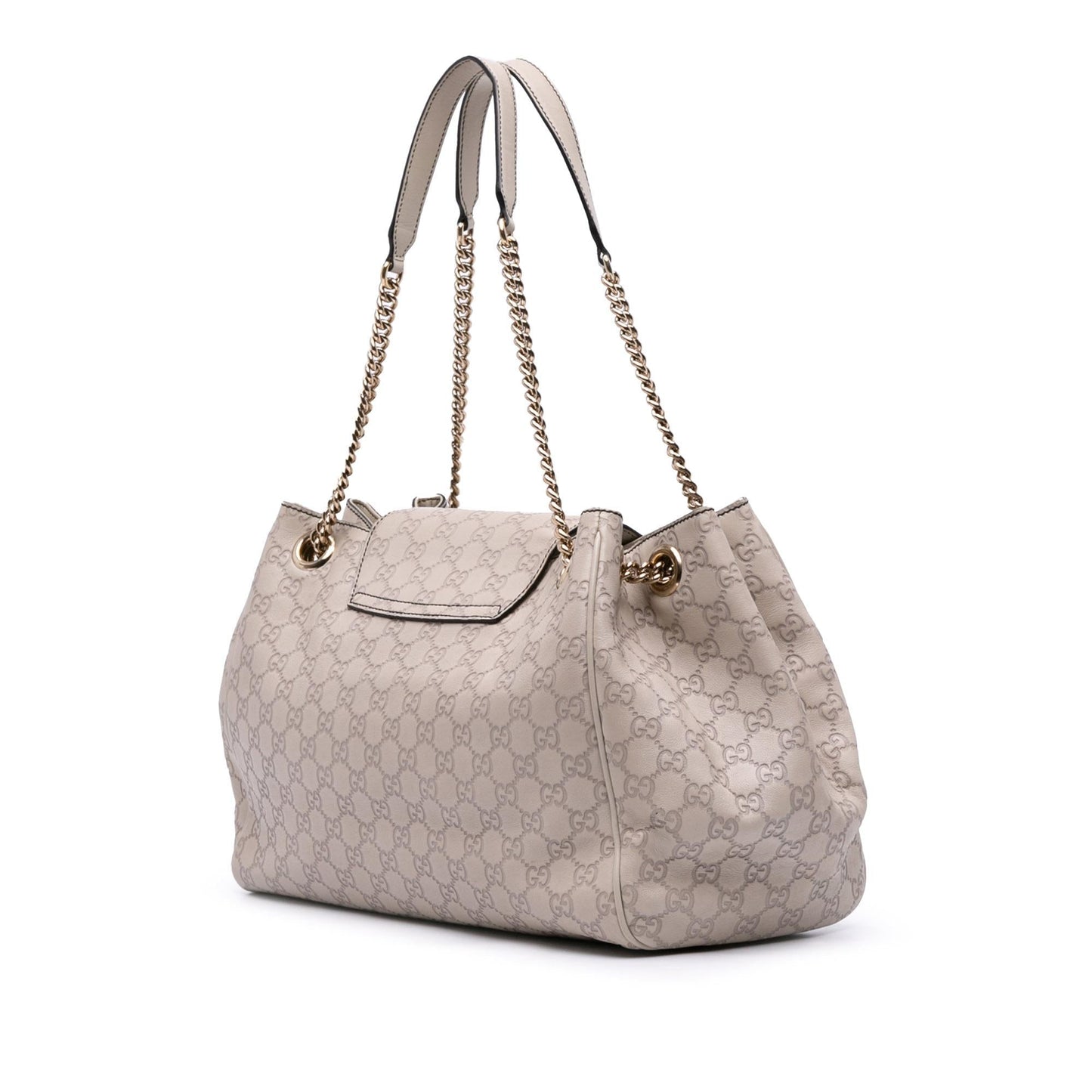 Gucci Guccissima Emily Calf Brown Large Chain Shoulder Bag Bag 3