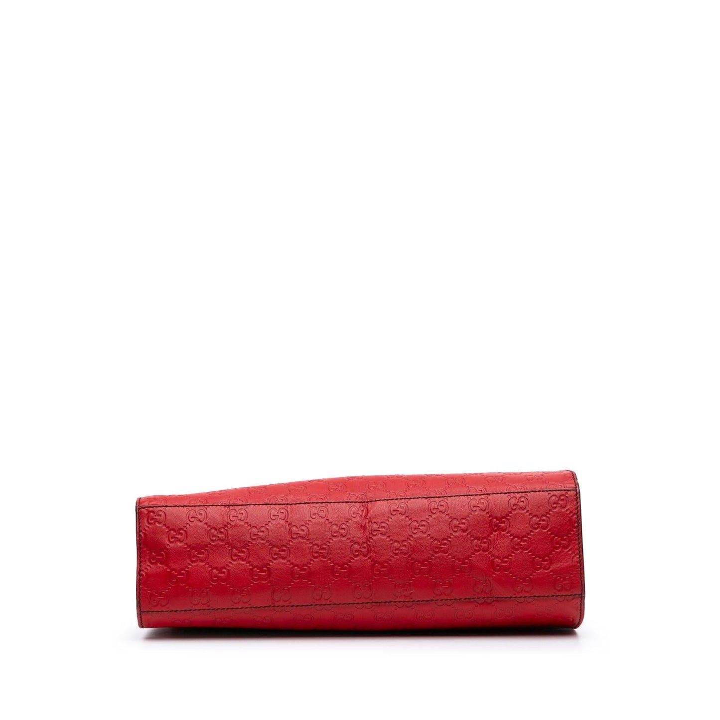 Gucci Guccissima Emily Calf Red Large Shoulder Bag Bag 3