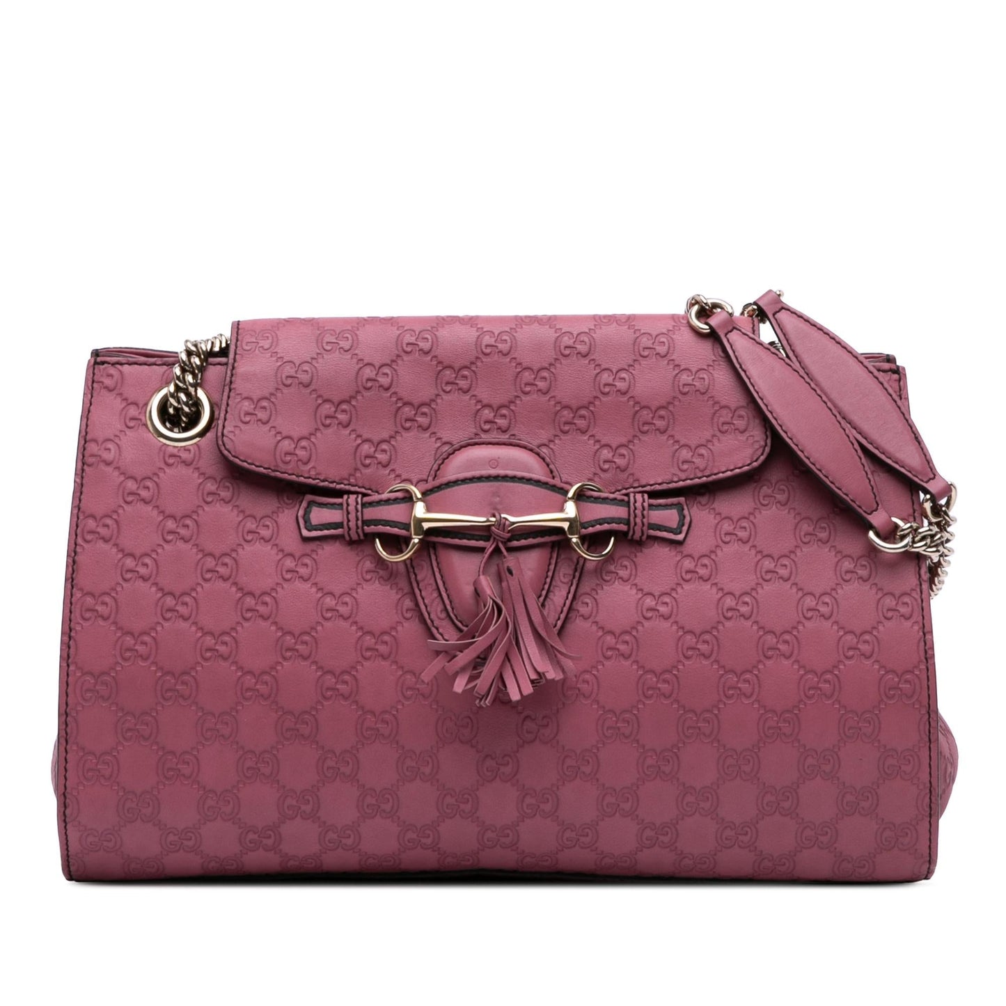 Gucci Guccissima Emily Calf Pink Large Shoulder Bag