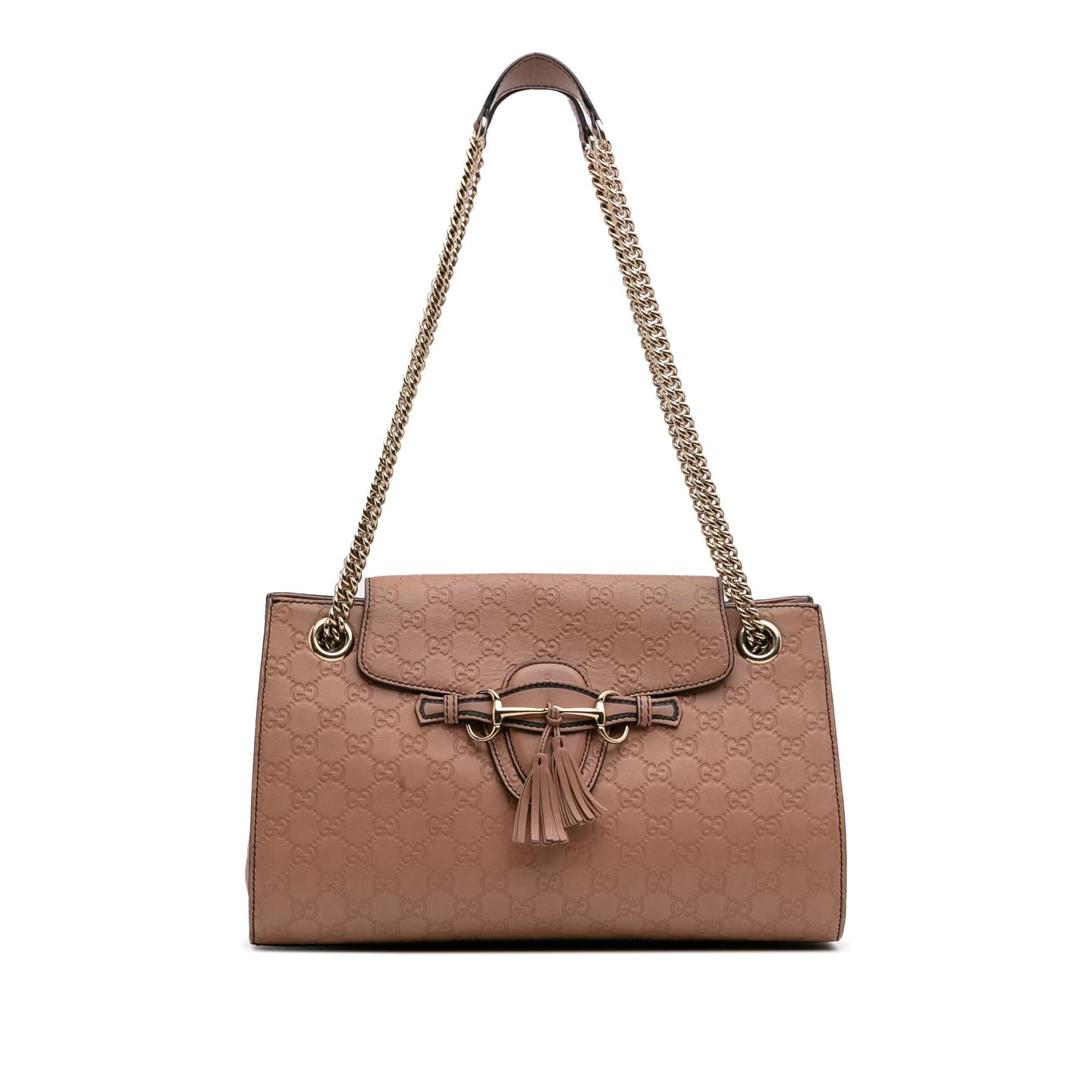 Gucci Guccissima Emily Calf Pink Large Shoulder Bag Bag 6