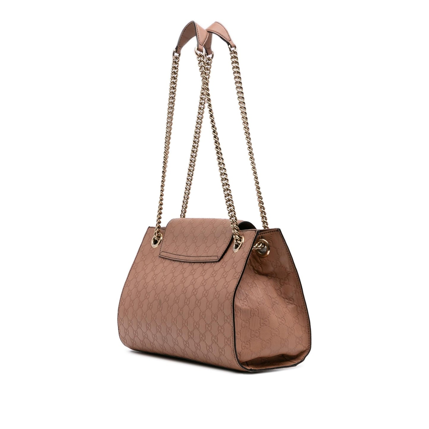 Gucci Guccissima Emily Calf Pink Large Shoulder Bag Bag 6