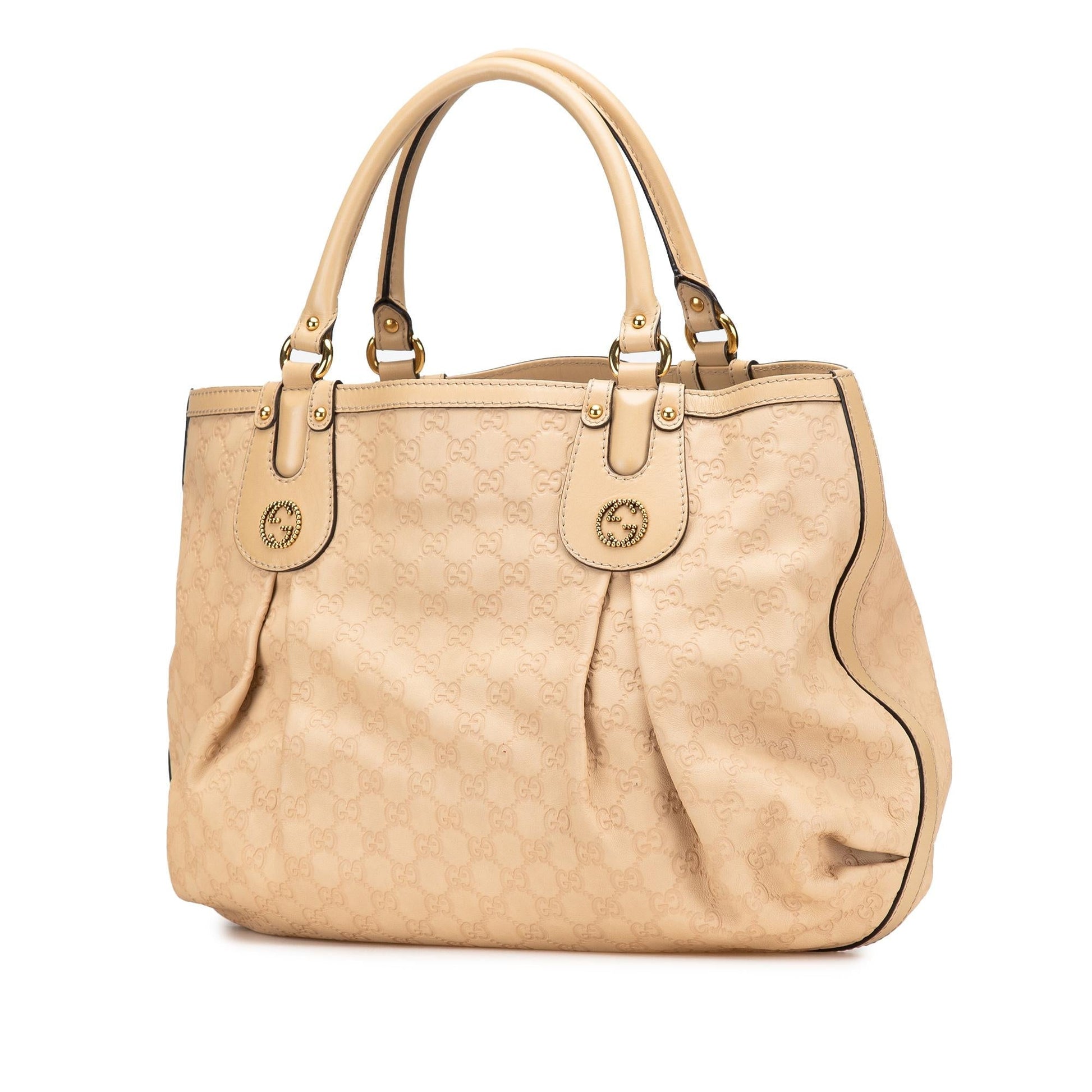 Gucci Guccissima Scarlett Calf Brown Large Tote Bag