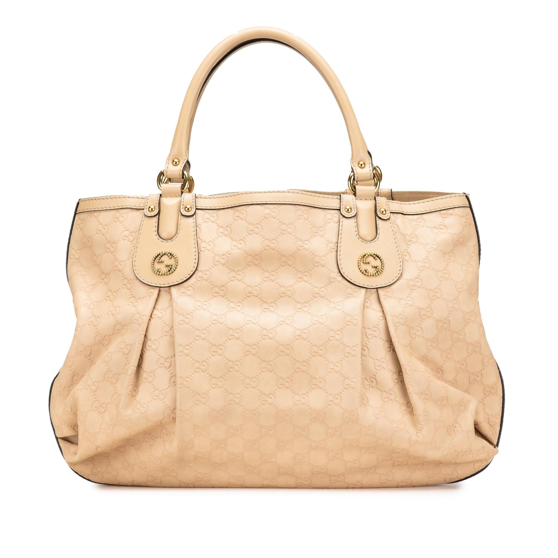 Gucci Guccissima Scarlett Calf Brown Large Tote Bag Tote 1