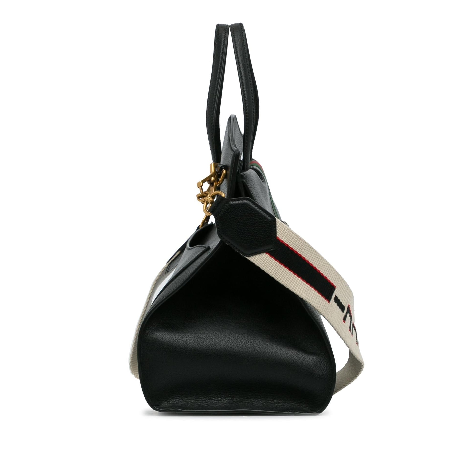 Gucci Linea Totem SHG-rlzclR Calf Black Large Tote Bag