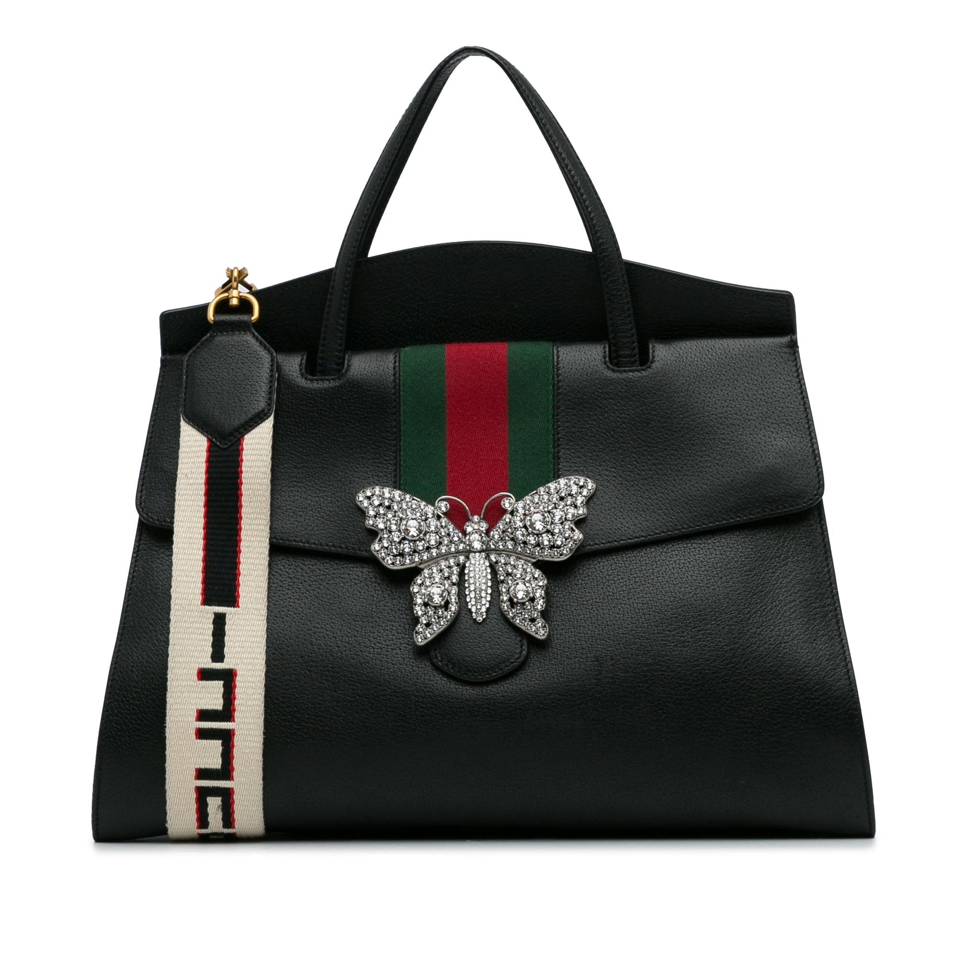 Gucci Linea Totem SHG-rlzclR Calf Black Large Tote Bag