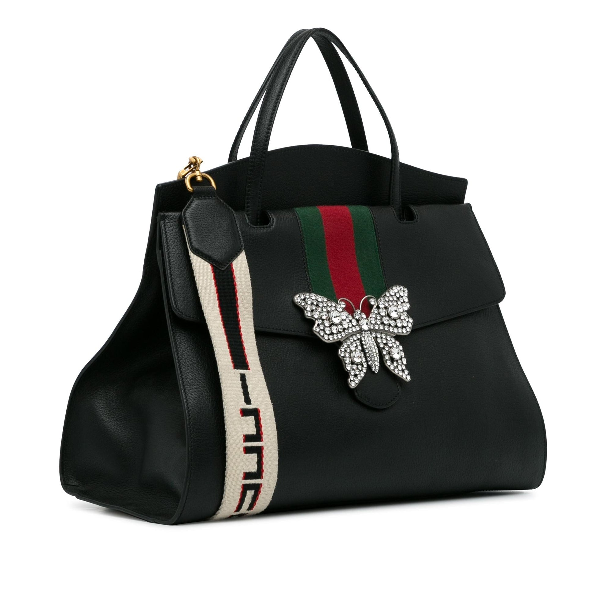 Gucci Linea Totem SHG-rlzclR Calf Black Large Tote Bag