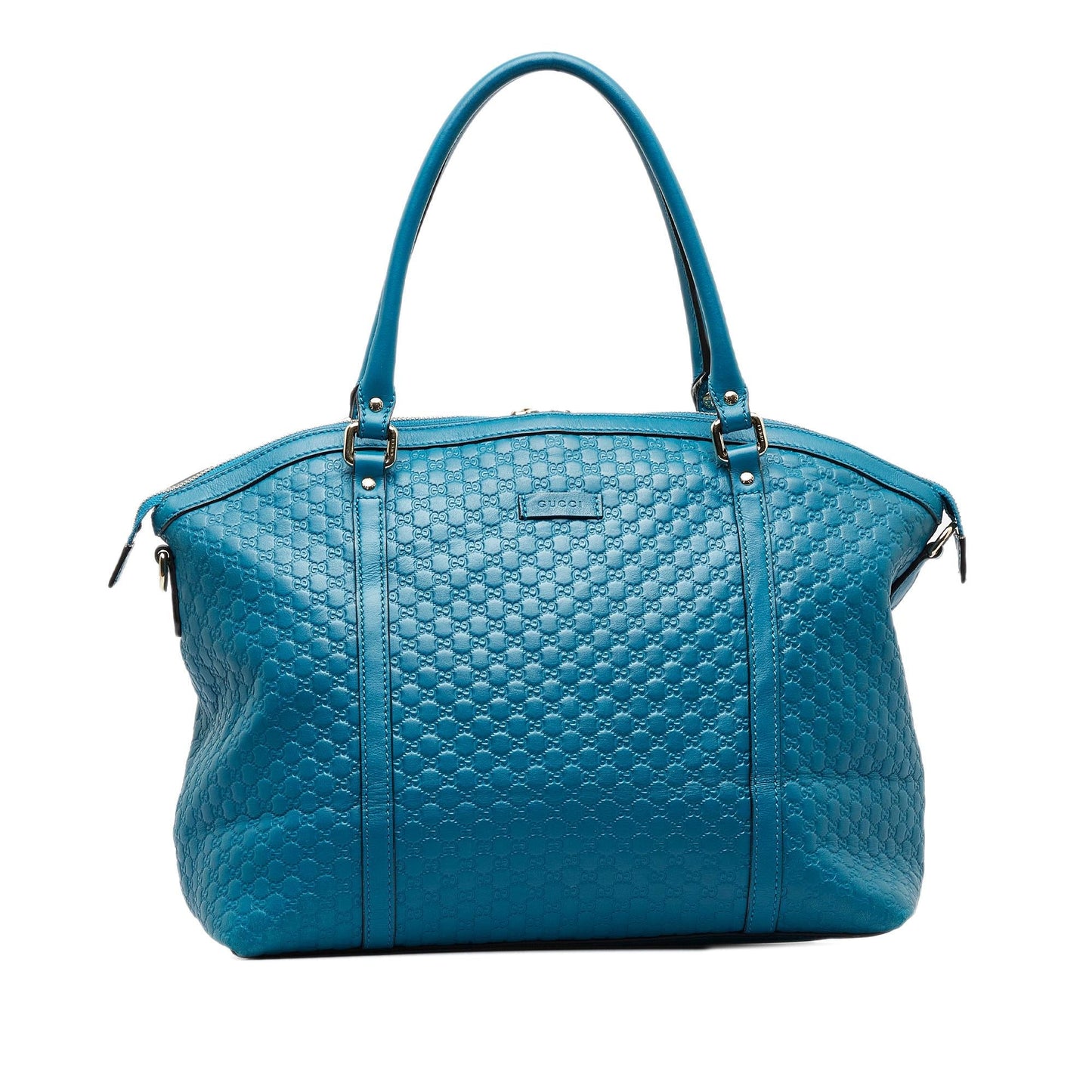 Gucci Microguccissima Dome SHG-PUp5Le Calf Blue Large Satchel Bag