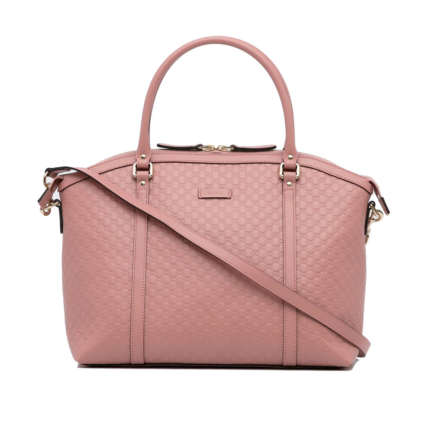Gucci Microguccissima Dome SHG-GEq10m Calf Pink Large Satchel Bag