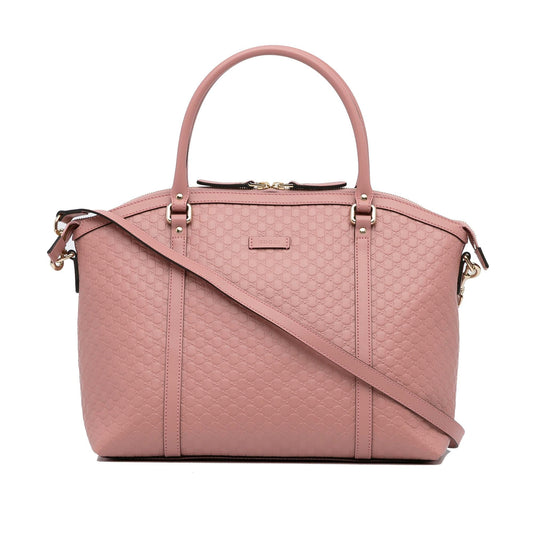 Gucci Microguccissima Dome SHG-GEq10m Calf Pink Large Satchel Bag