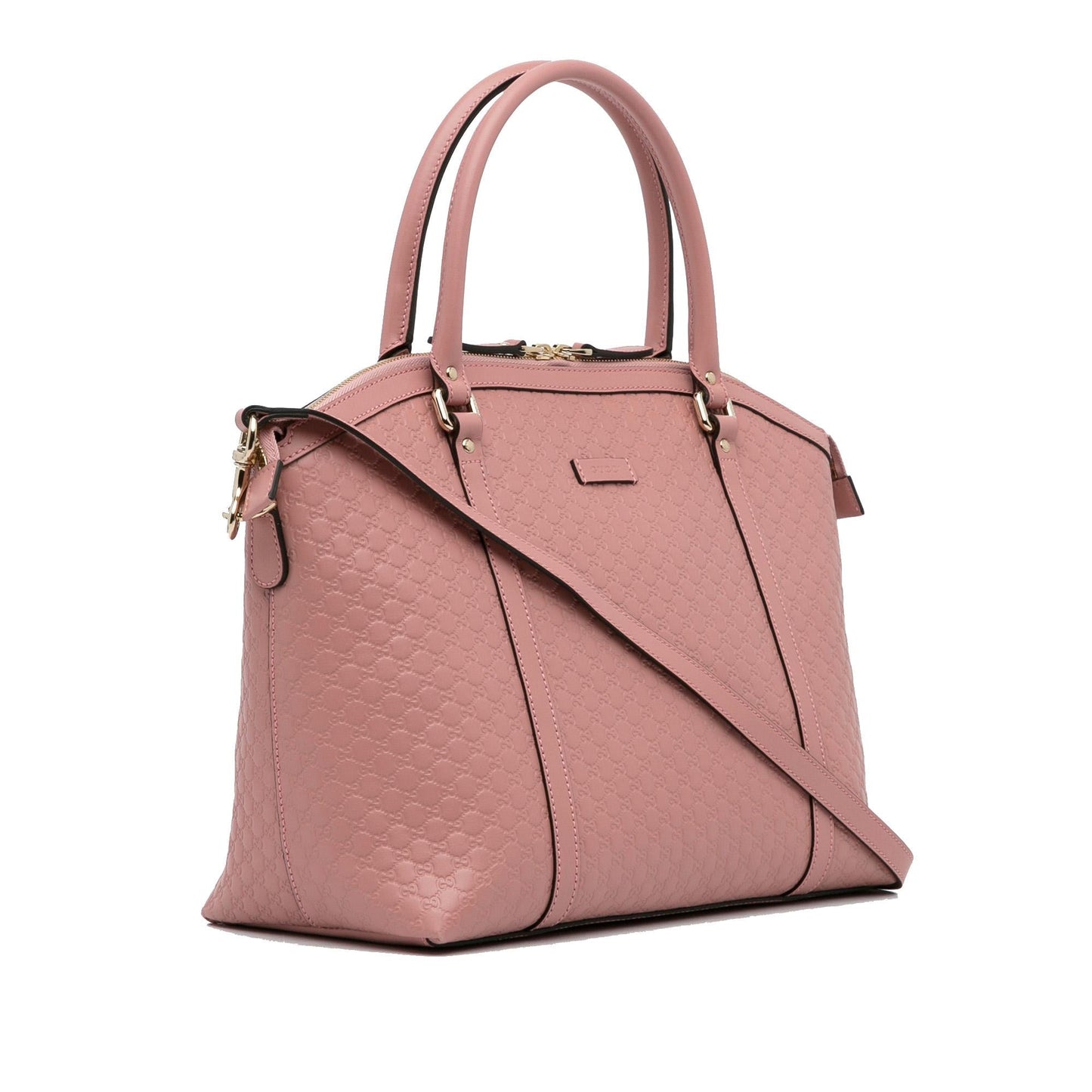 Gucci Microguccissima Dome SHG-GEq10m Calf Pink Large Satchel Bag
