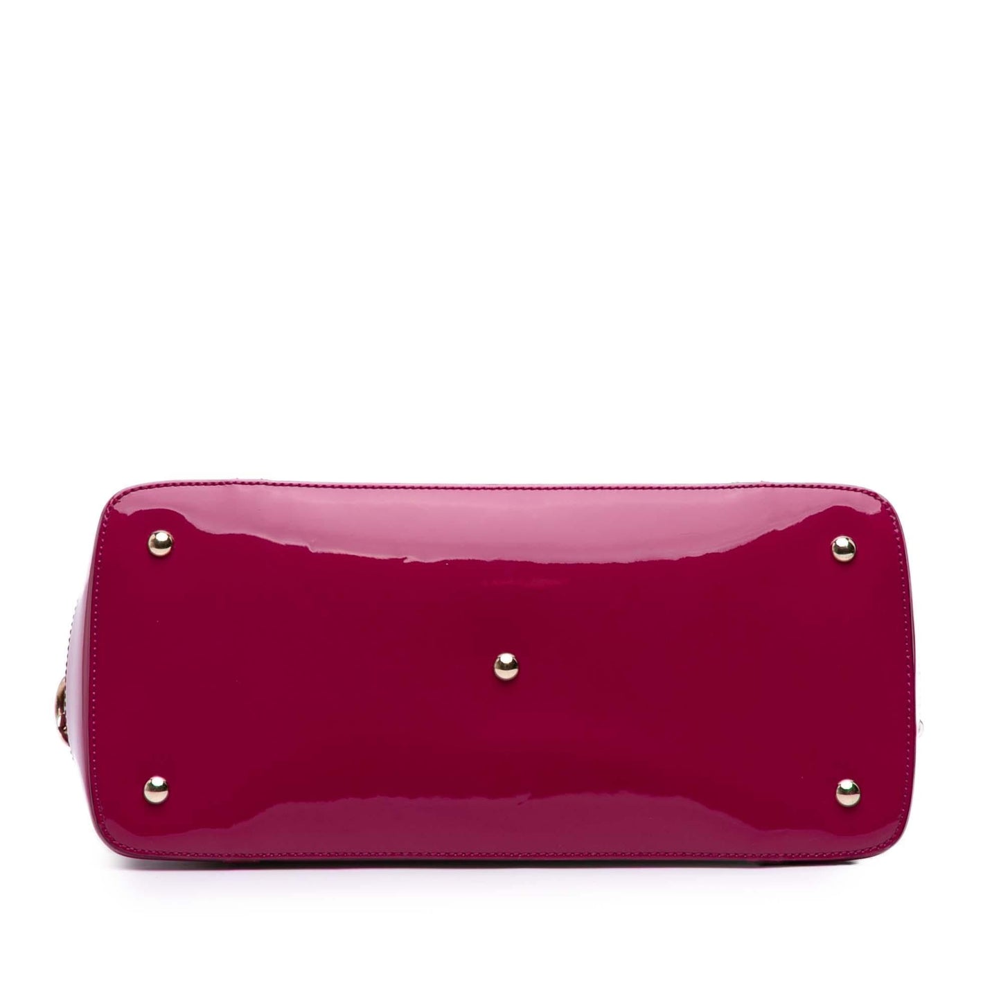 Gucci Microguccissima Nice Dome Patent Large Travel Bag