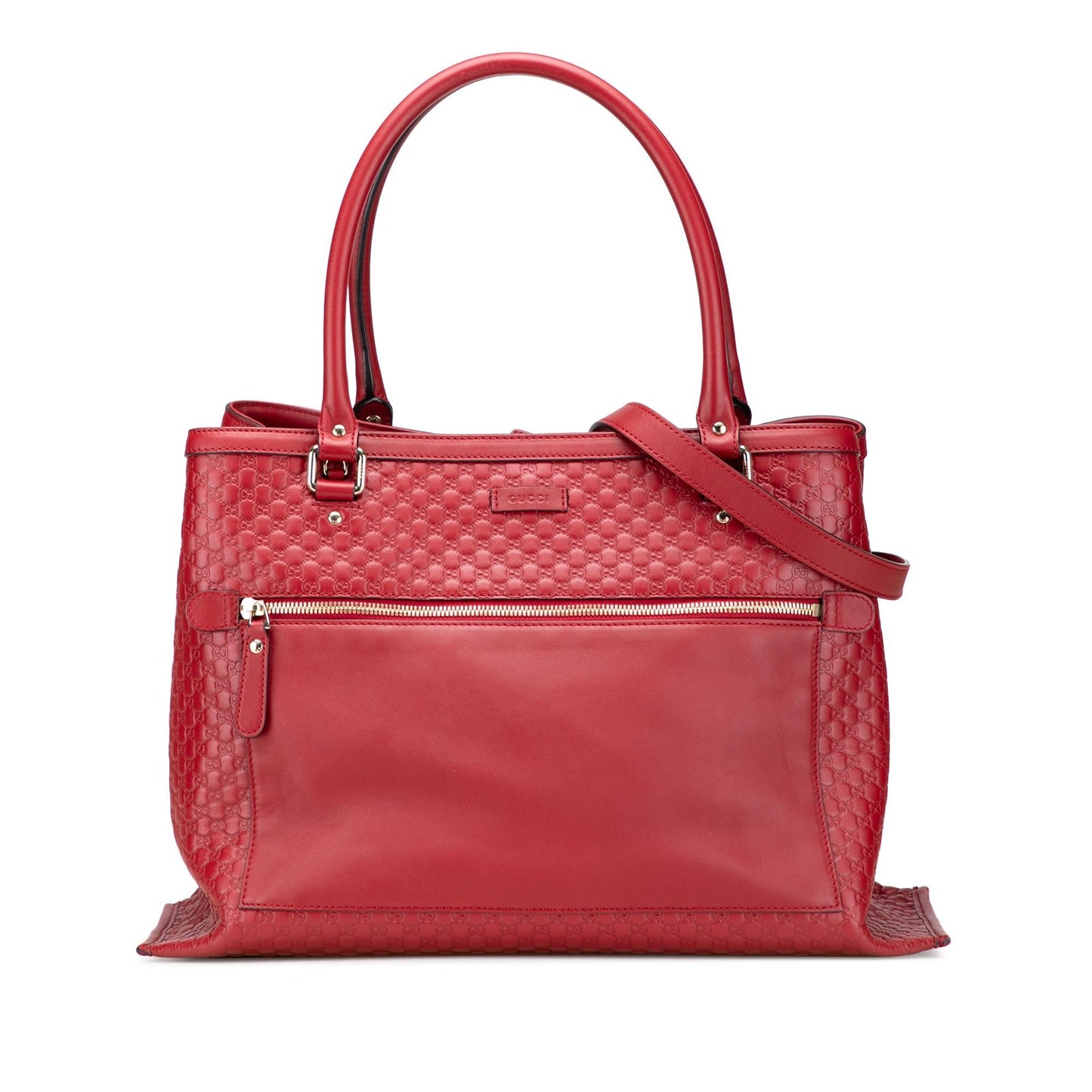 Gucci Microguccissima Calf Red Large Satchel Bag