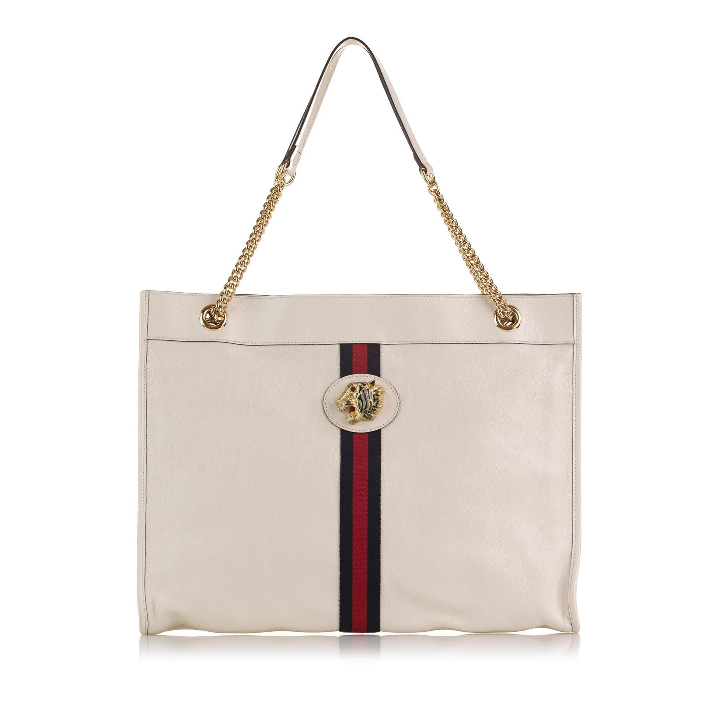 Gucci Rajah SHG-XKAdPj Calf White Large Tote Bag