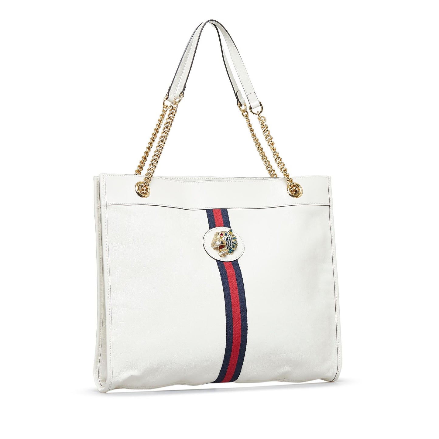 Gucci Rajah SHG-5IlZSP Calf White Large Tote Bag