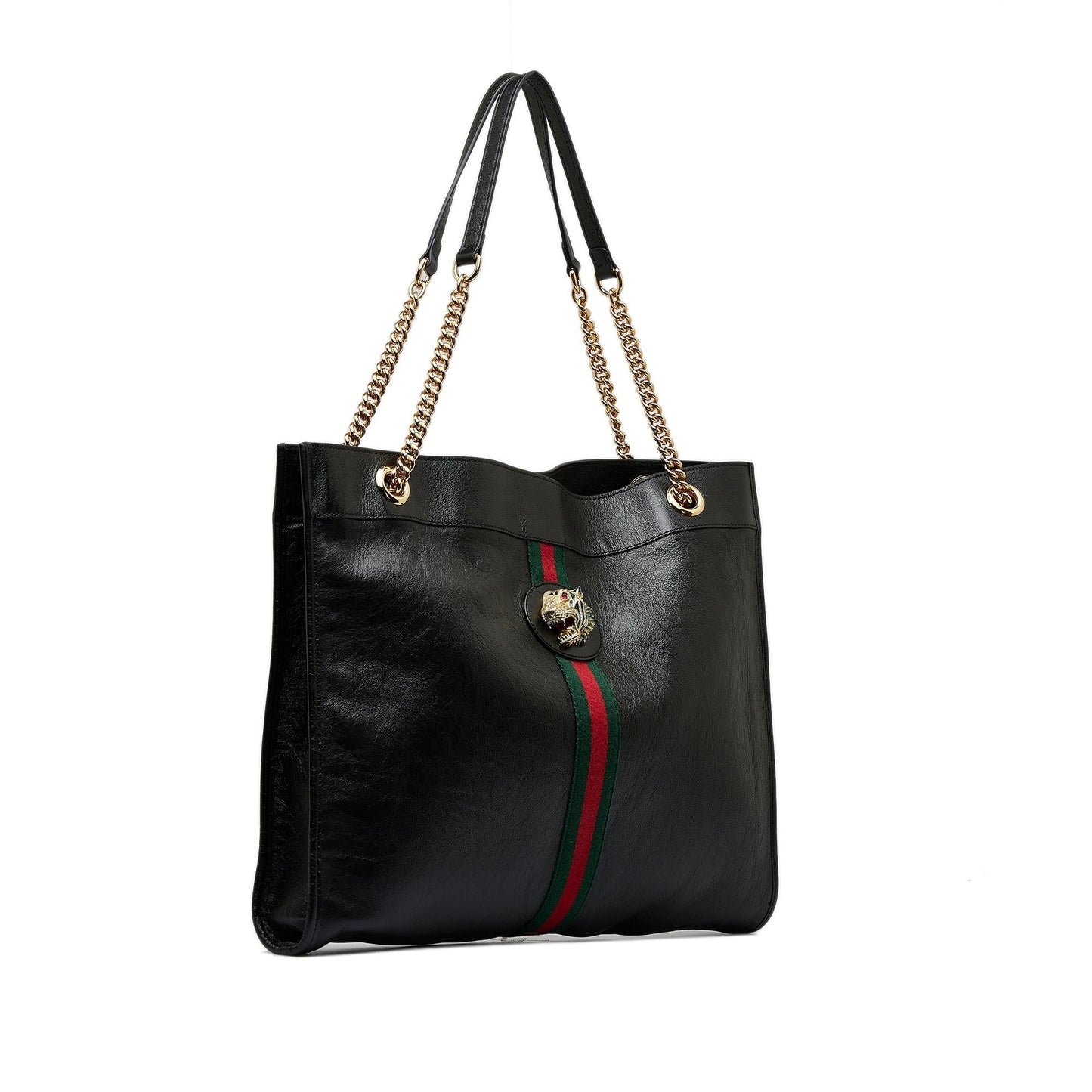 Gucci Rajah SHG-USREAG Calf Black Large Tote Bag
