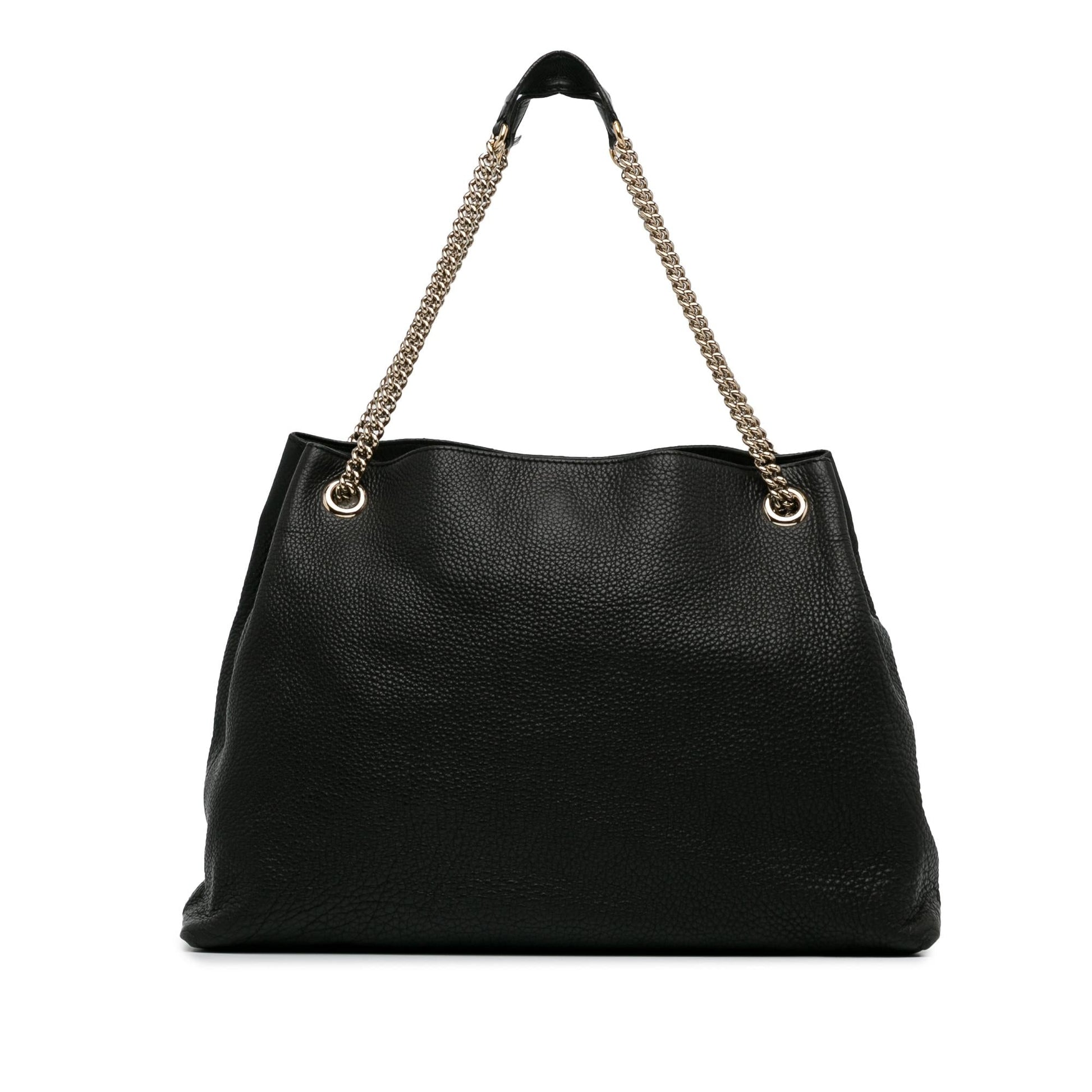 Gucci Soho SHG-BfQc46 Calf Black Large Chain Tote Bag