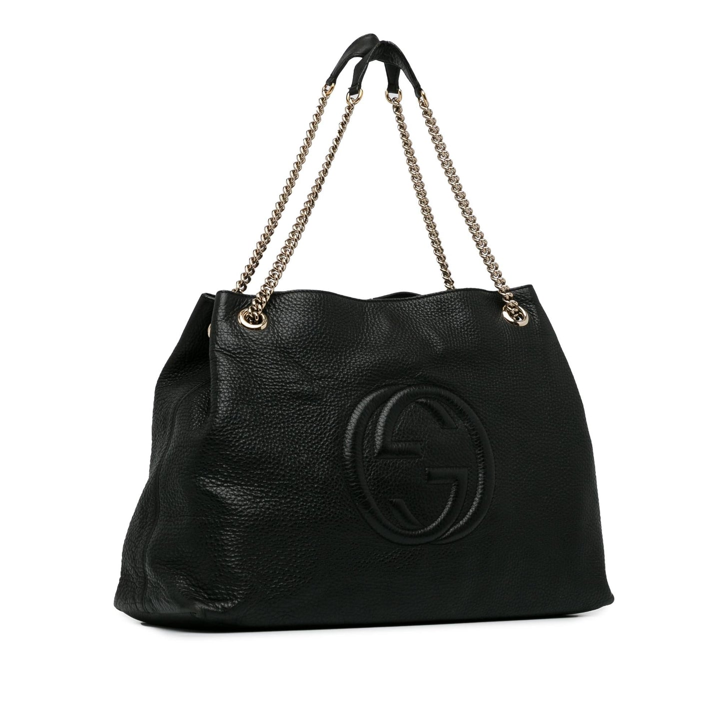 Gucci Soho SHG-BfQc46 Calf Black Large Chain Tote Bag