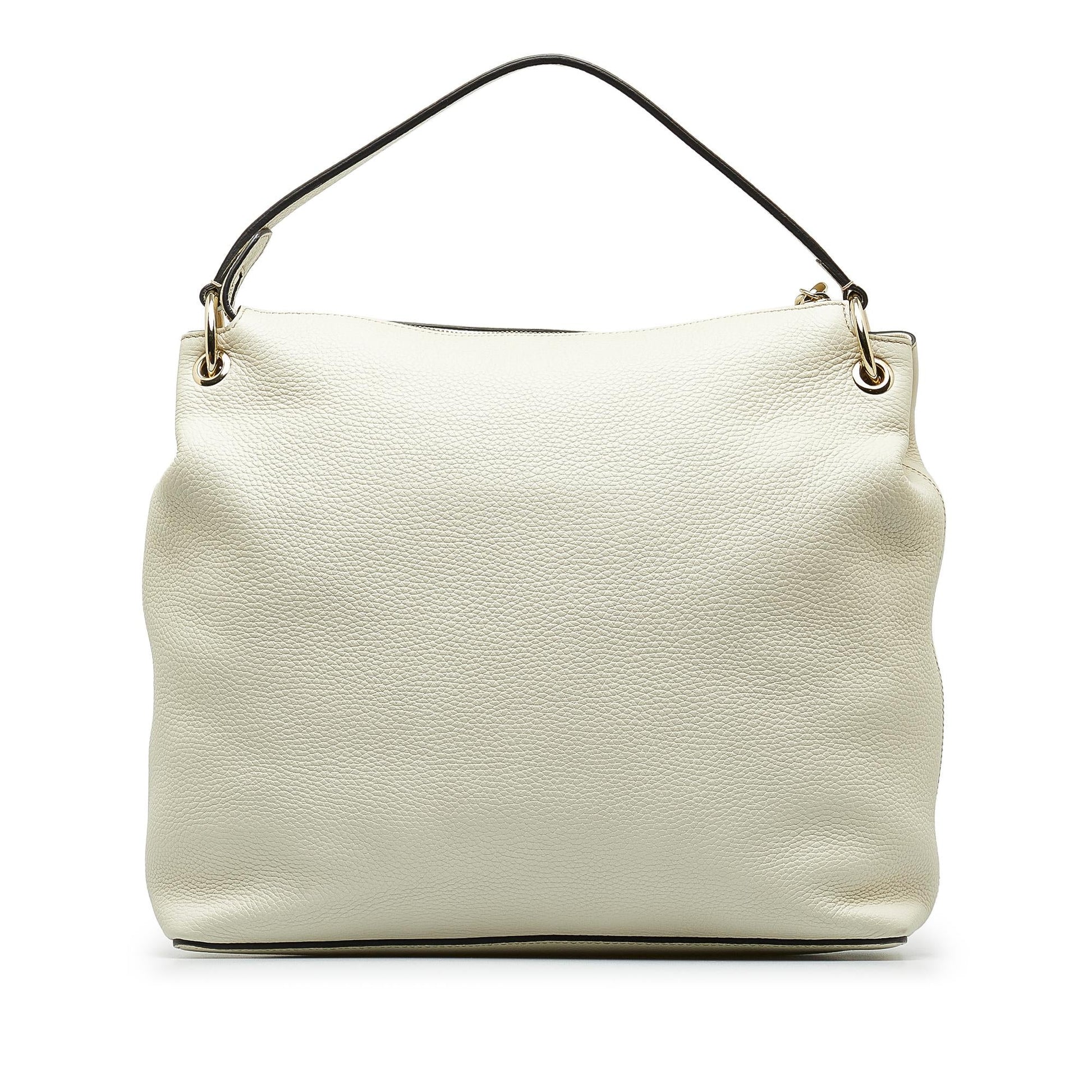 Gucci Soho SHG-e5hTgE Calf White Large Satchel Bag