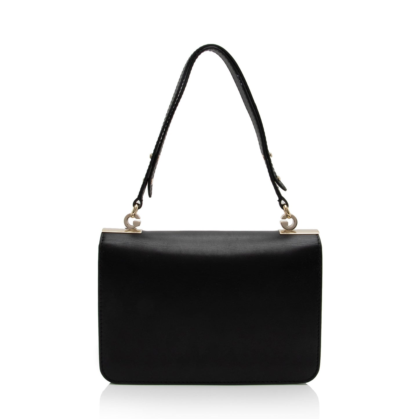 Gucci SHF-T6hZOI Leather Black Medium Flap Shoulder Bag