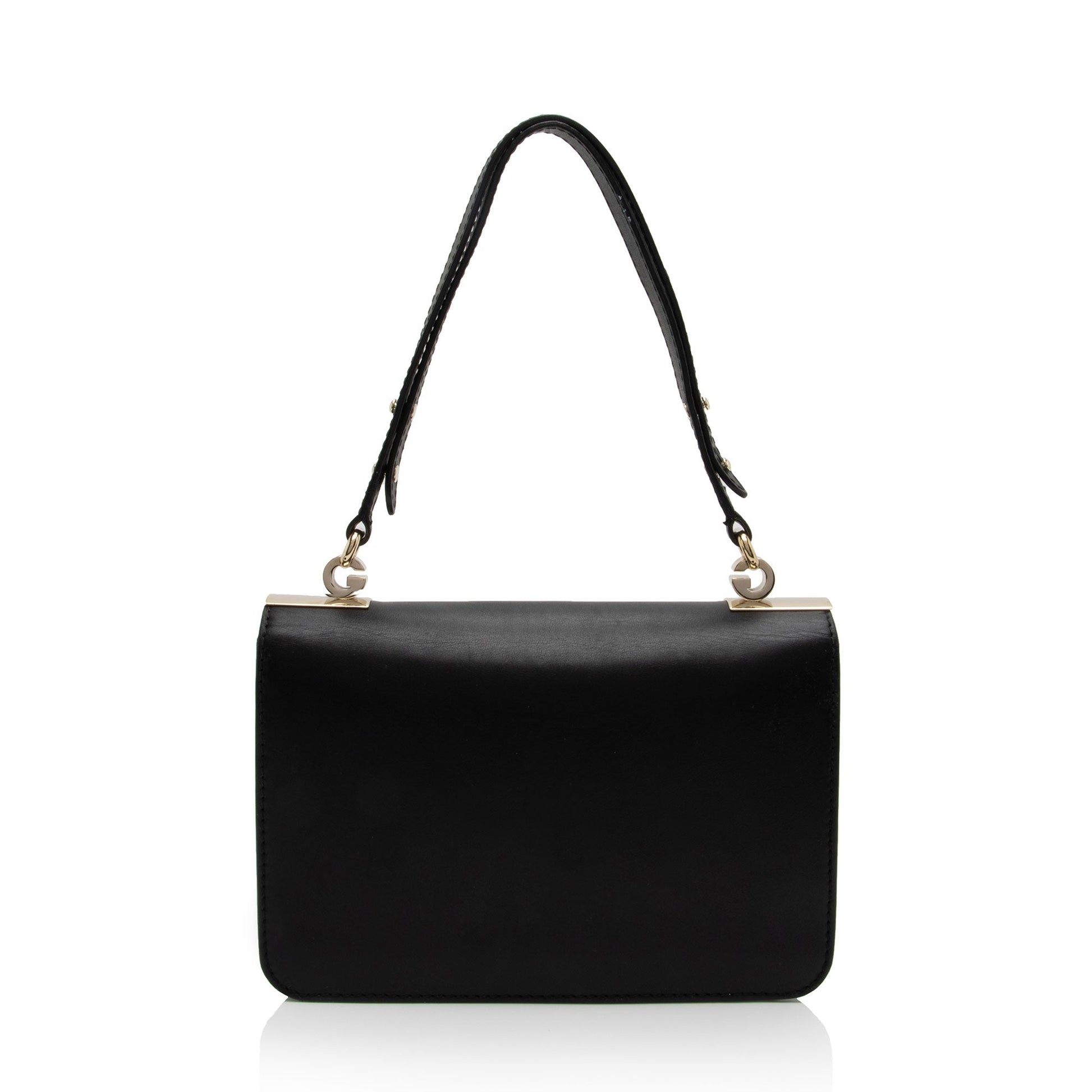 Gucci SHF-T6hZOI Leather Black Medium Flap Shoulder Bag
