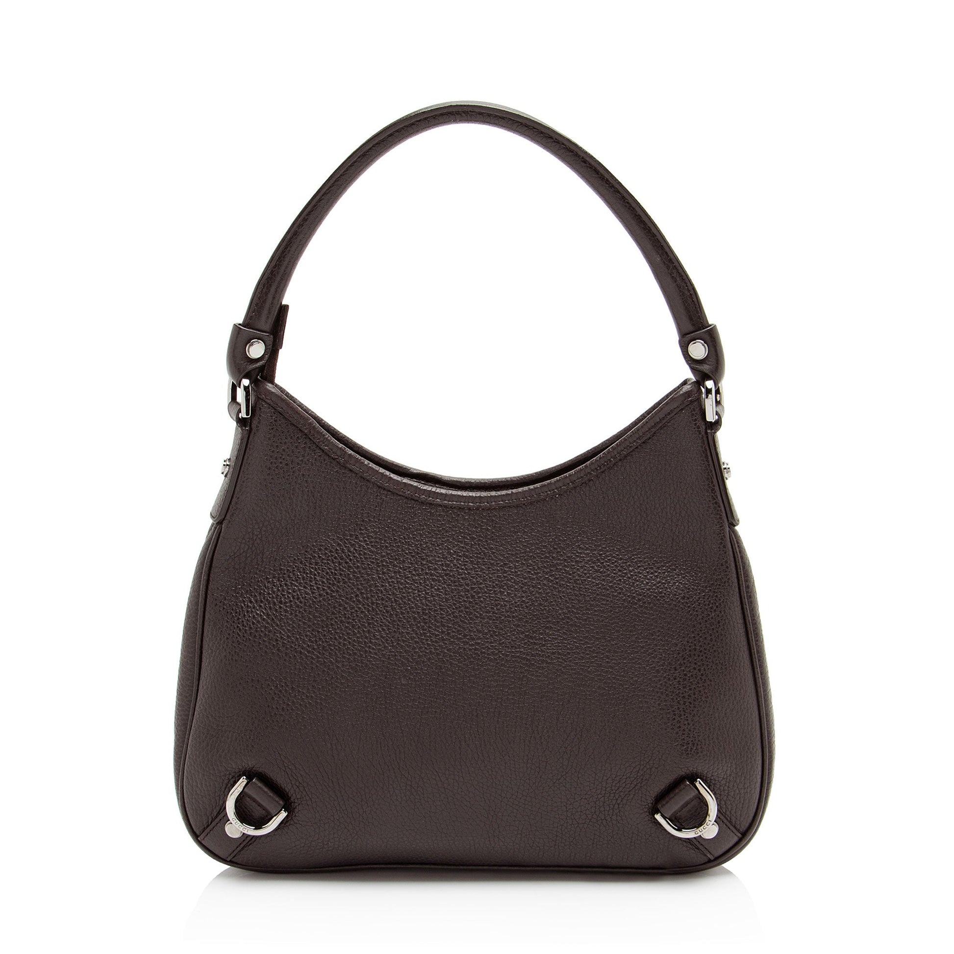 Gucci Abbey Leather Brown Medium Shoulder Bag