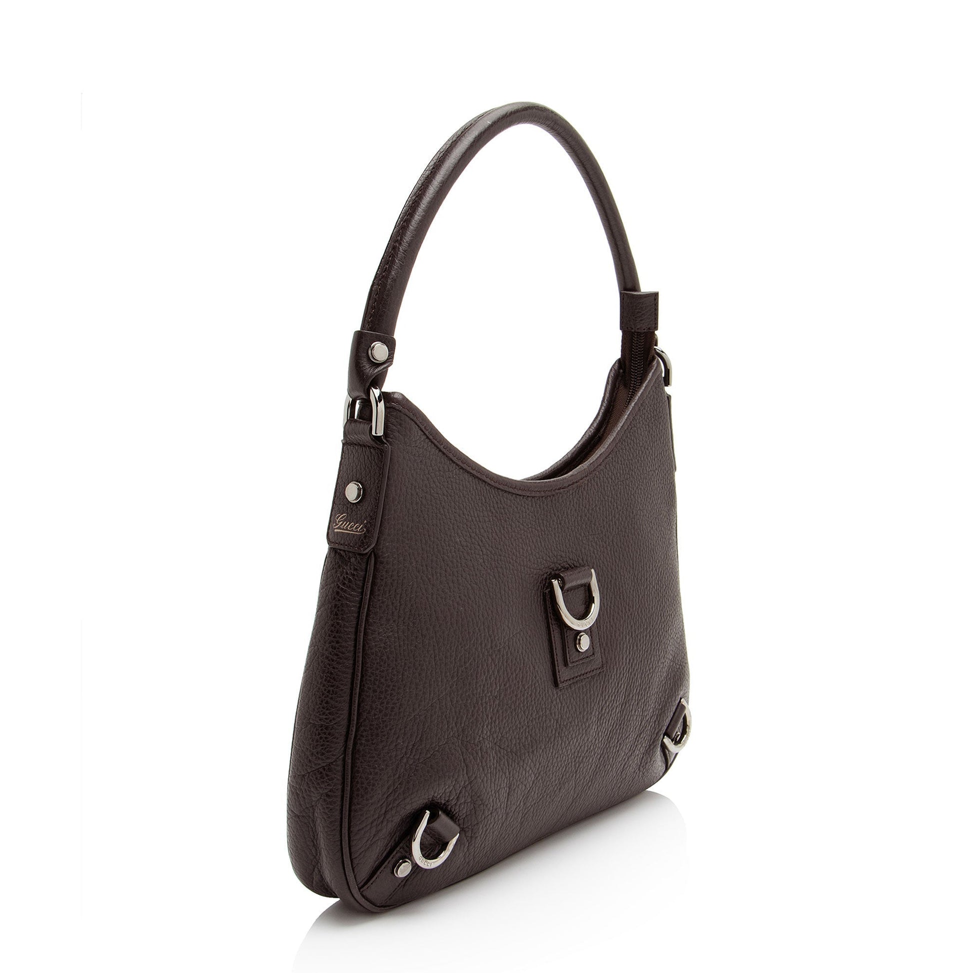 Gucci Abbey Leather Brown Medium Shoulder Bag