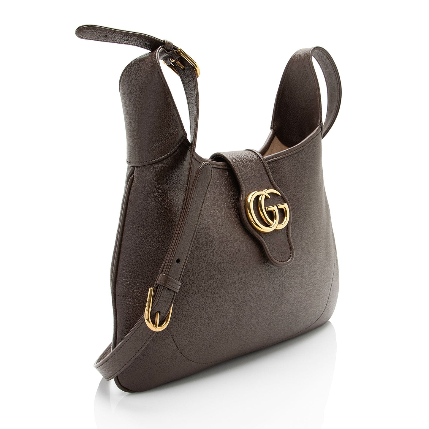 Gucci Aphrodite SHF-qapGKX Leather Brown Medium Crossbody Bag