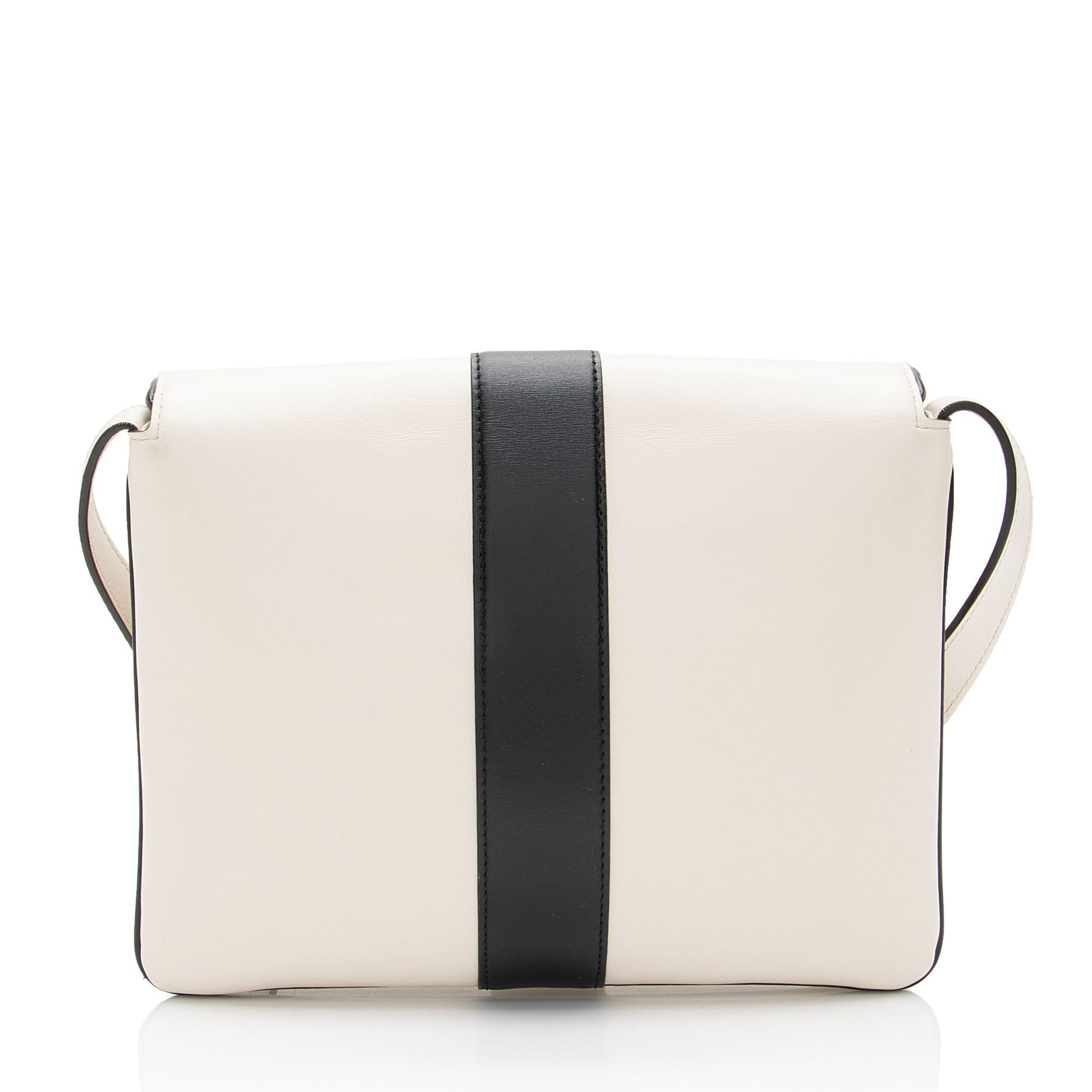 Gucci Arli SHF-NCcLj2 Leather Black White Medium Crossbody Bag
