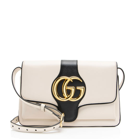 Gucci Arli Leather White Small Crossbody Bag