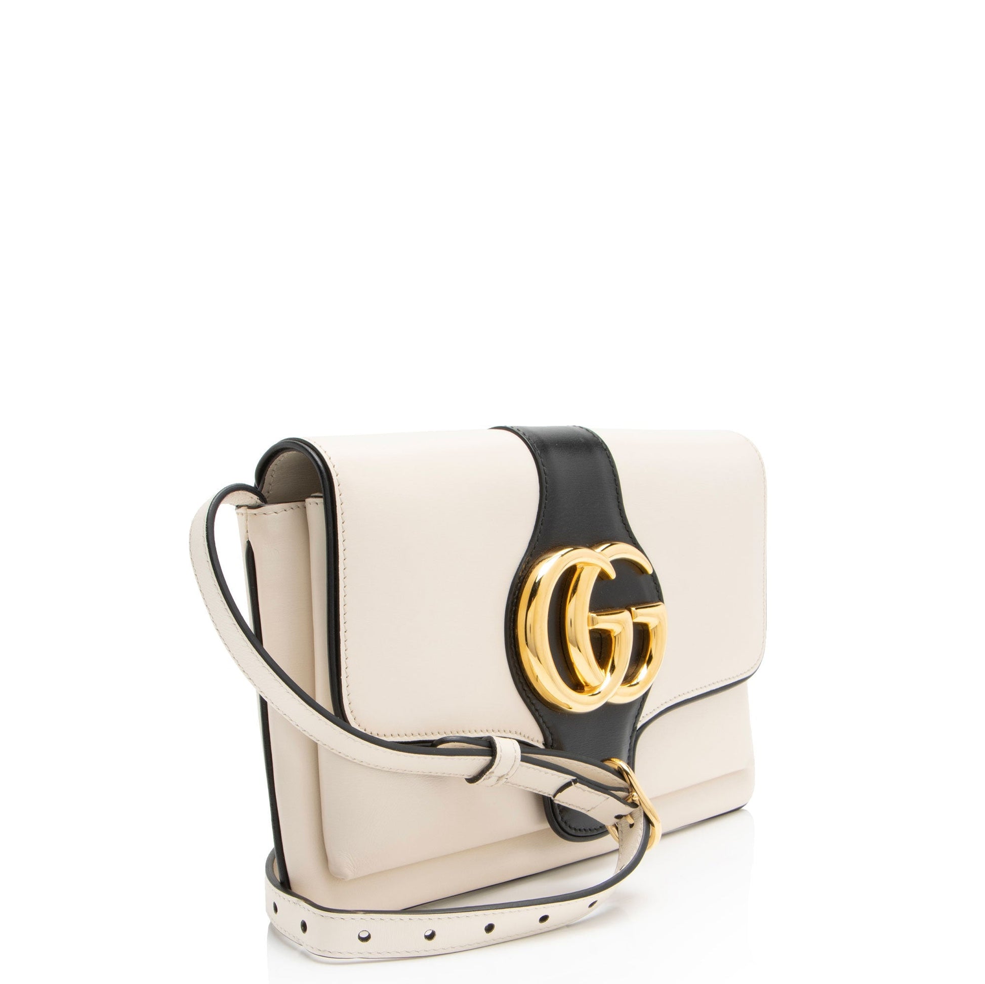 Gucci Arli Leather White Small Crossbody Bag