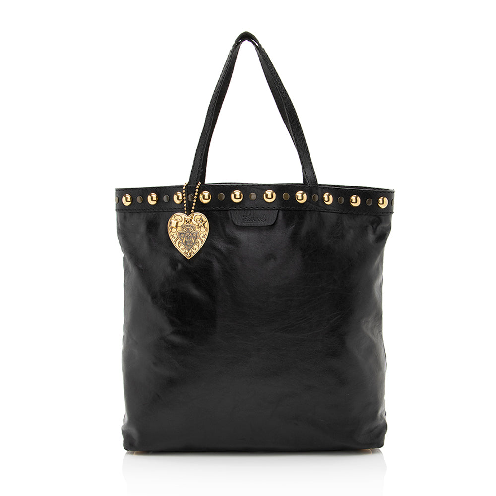Gucci Babouska SHF Leather Black Large Tote Bag
